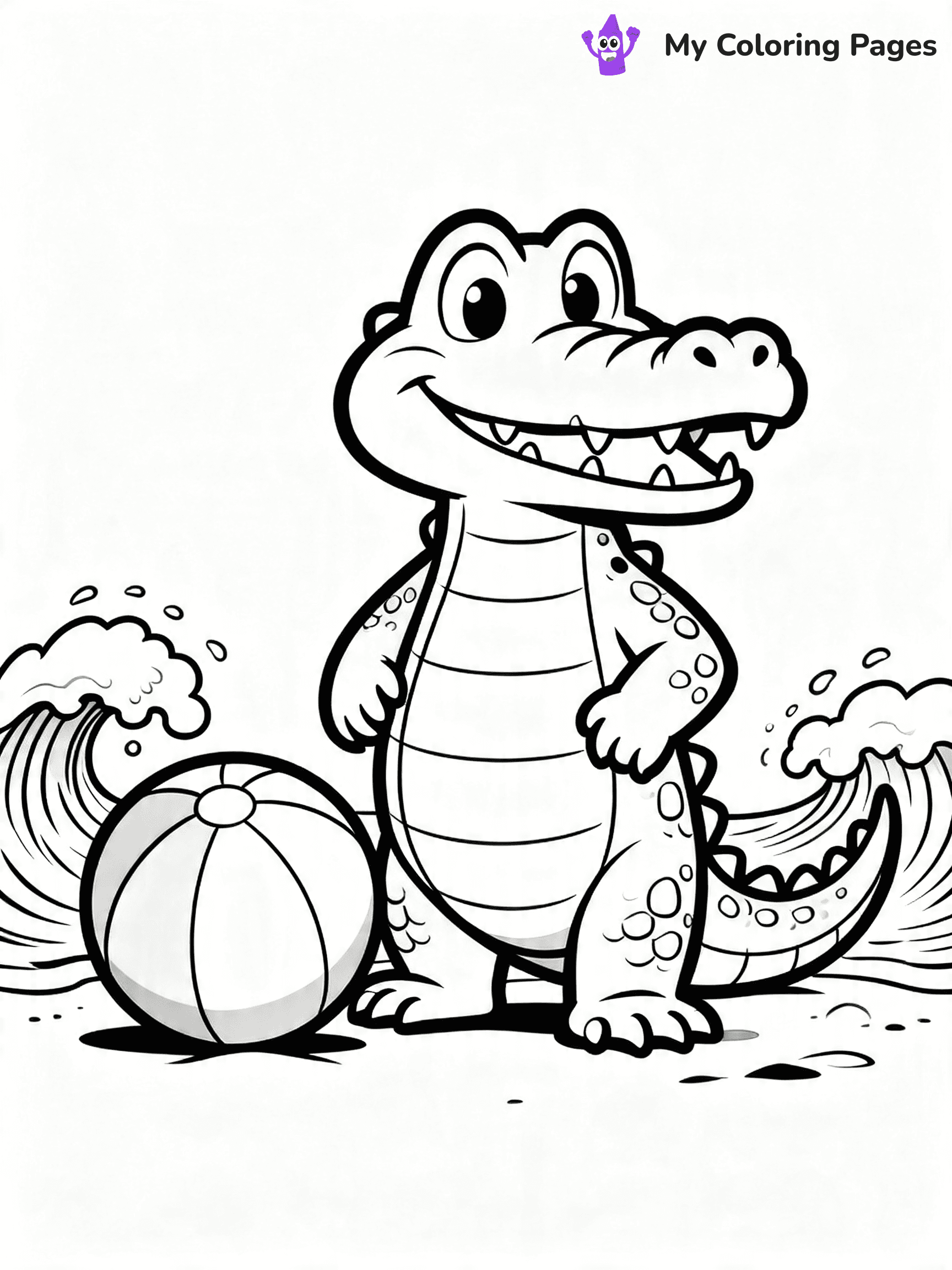 Crocodile Coloring Pages - 6