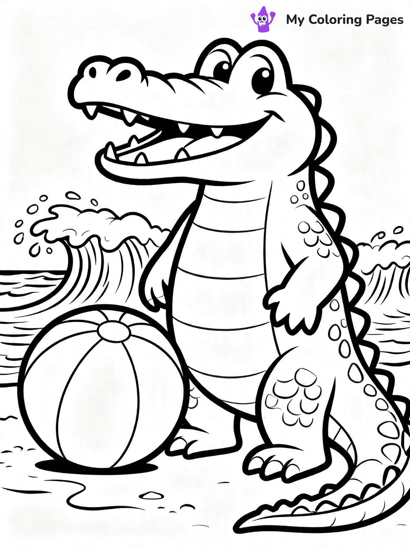 Crocodile Coloring Pages - 5