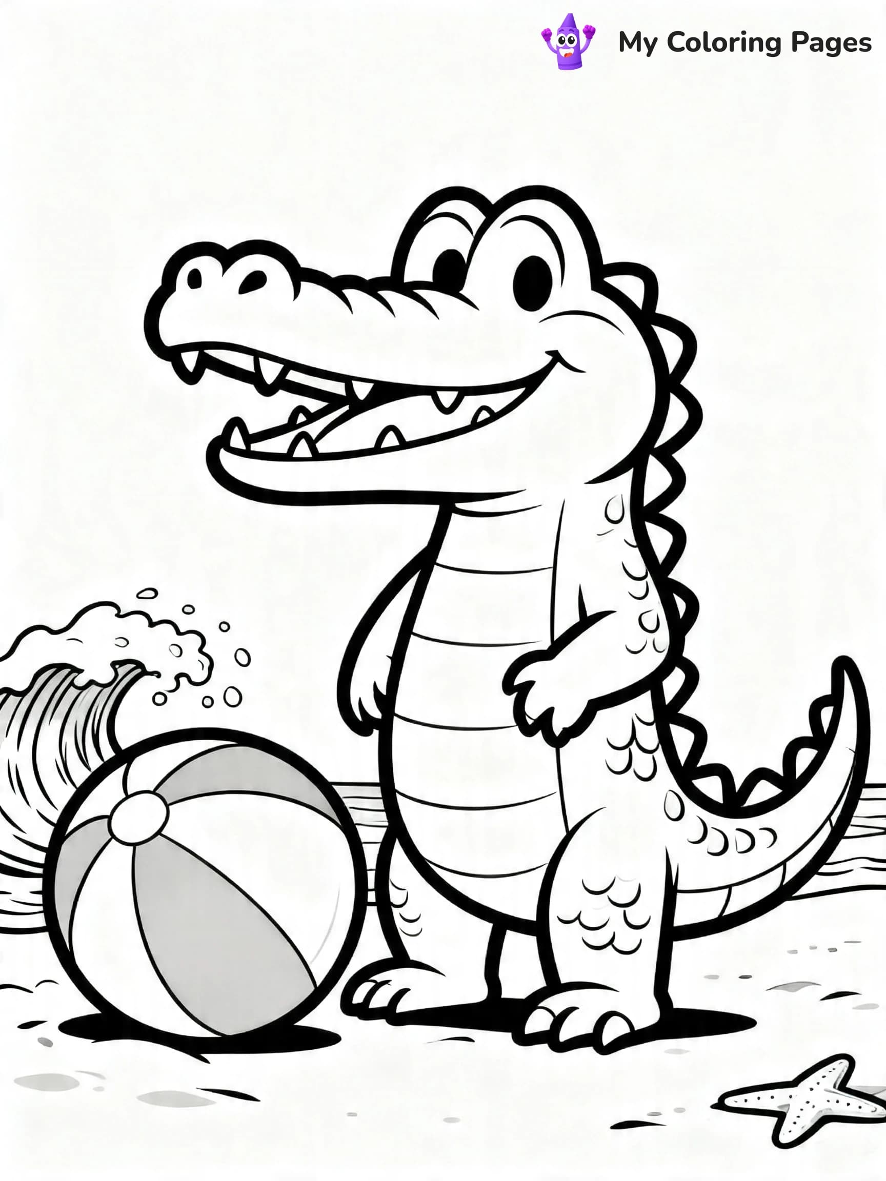 Crocodile Coloring Pages - 4