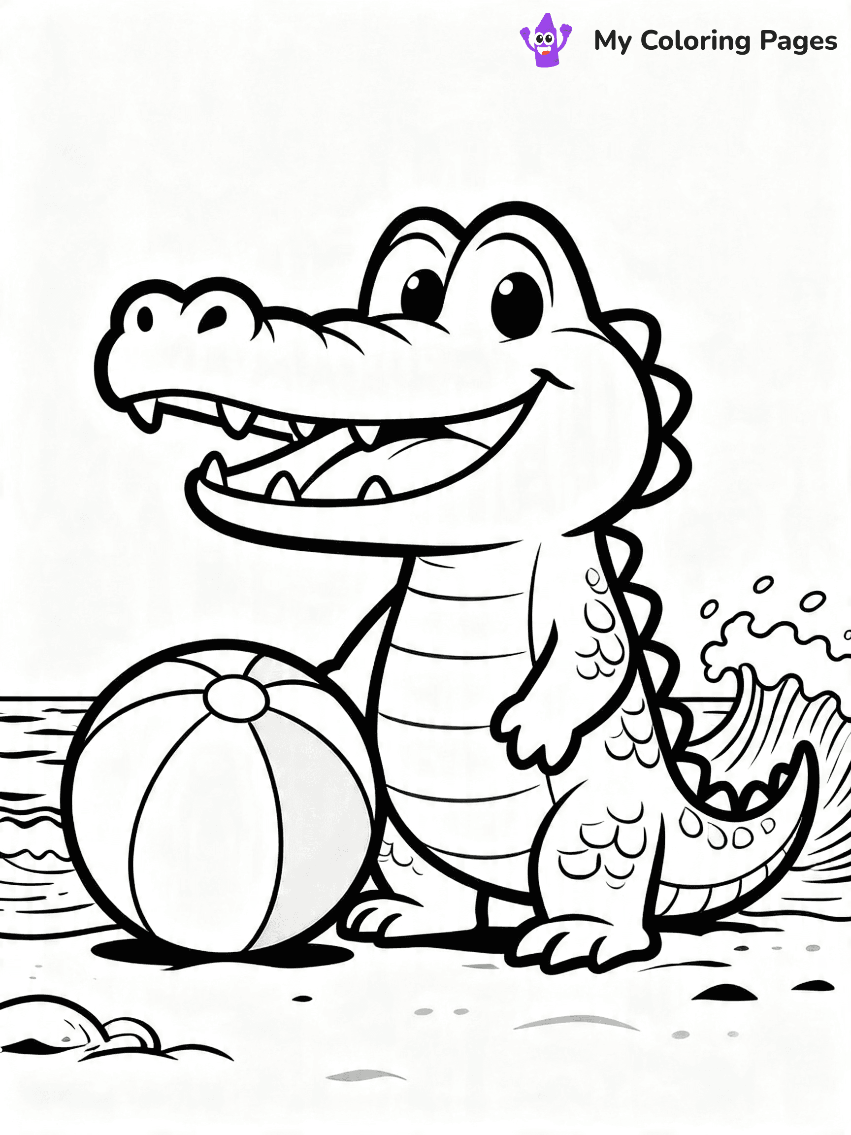 Crocodile Coloring Pages - 3