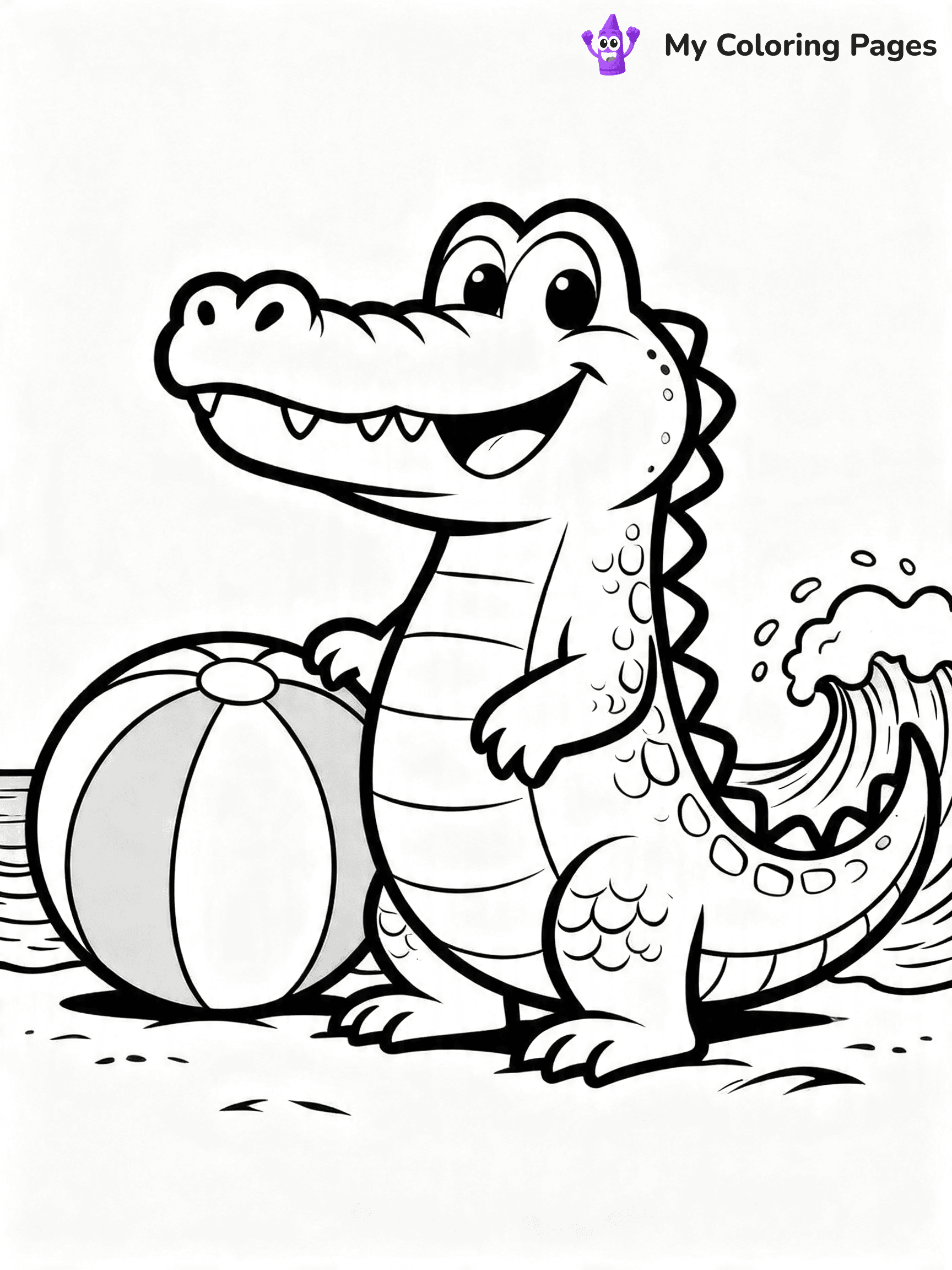 Crocodile Coloring Pages - 2