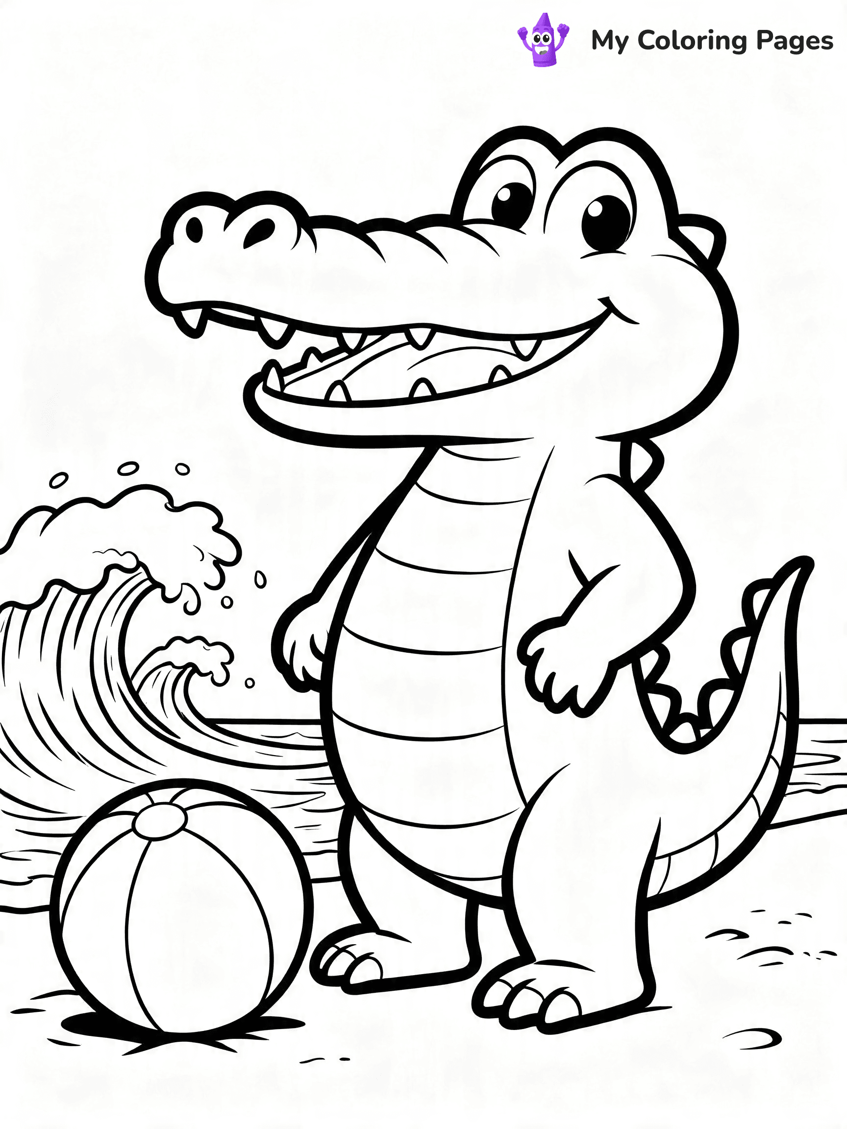 Crocodile Coloring Pages - 1