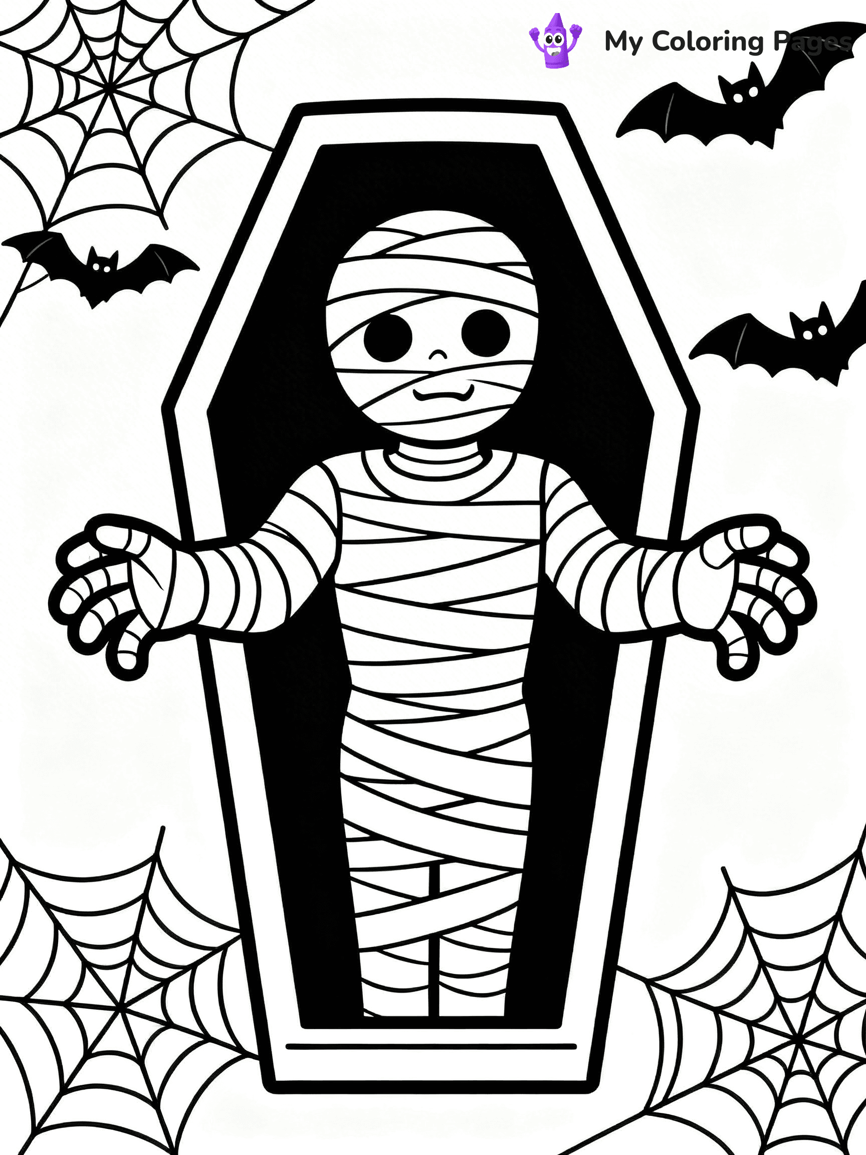 Mummy Coloring Pages - 35