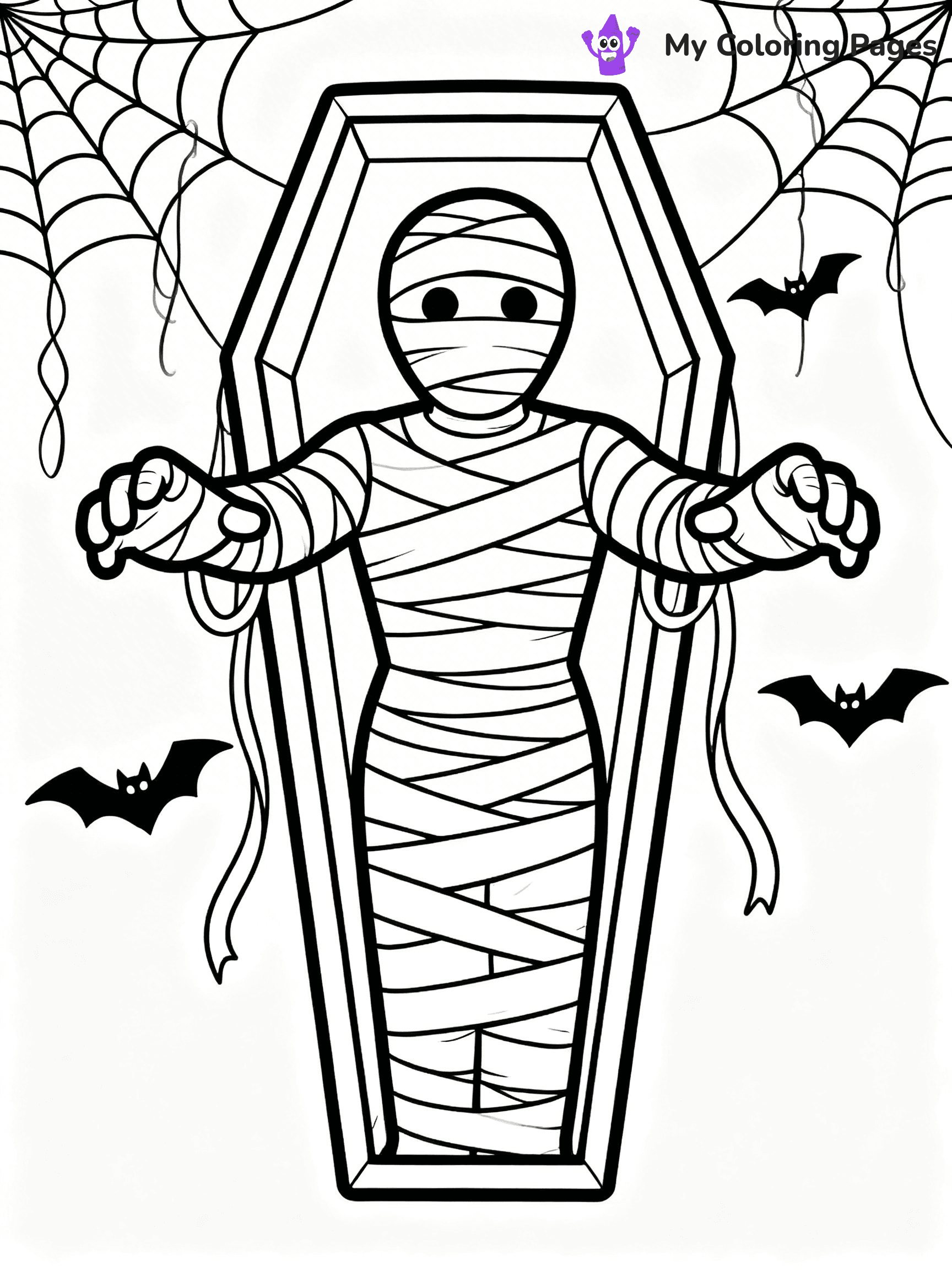 Mummy Coloring Pages - 31