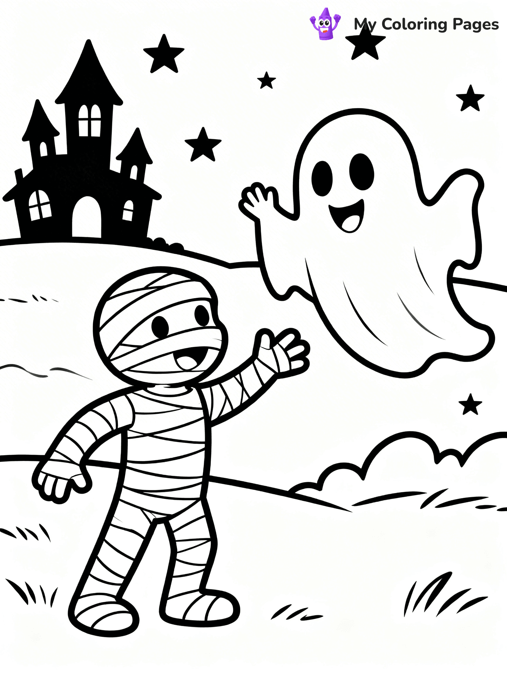 Mummy Coloring Pages - 27