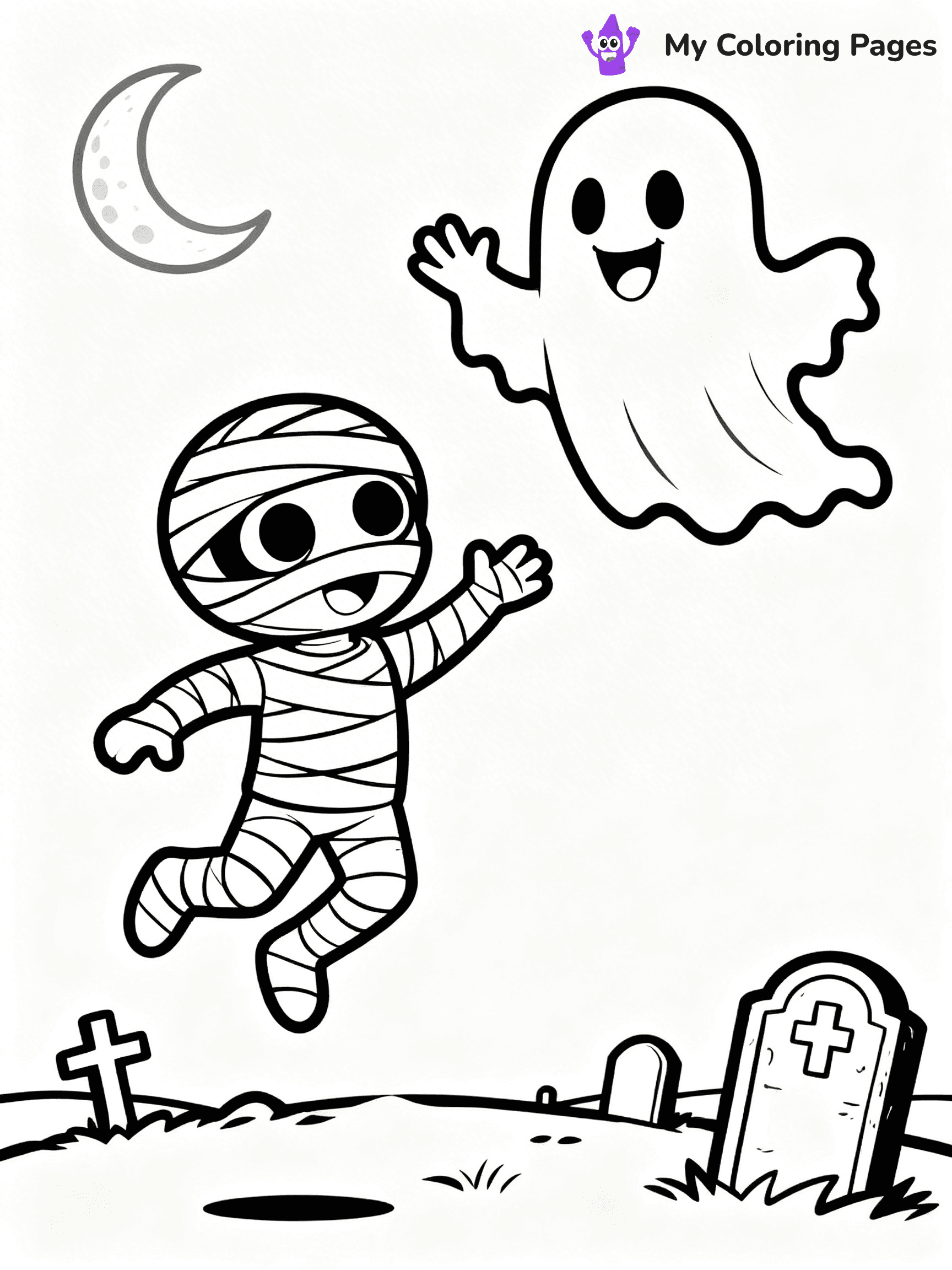 Mummy Coloring Pages - 26