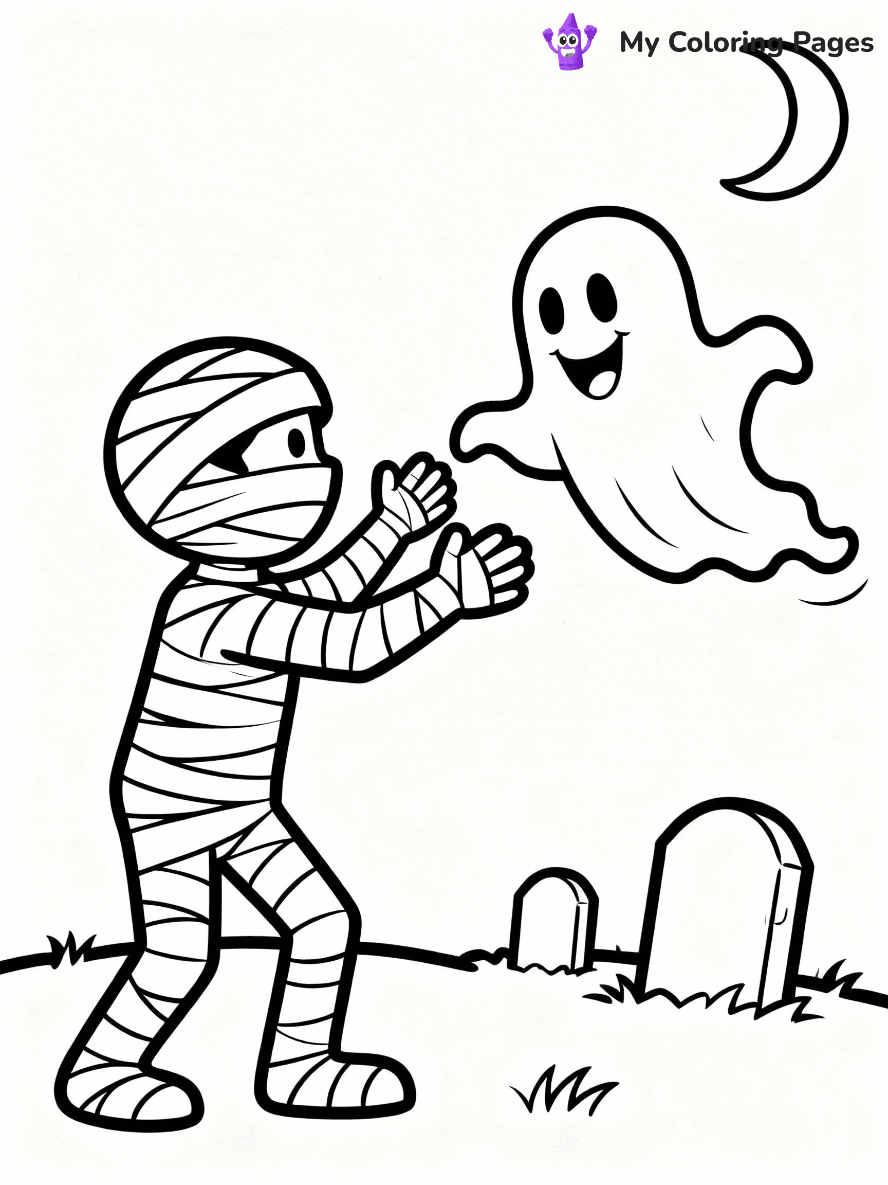 Mummy Coloring Pages - 23