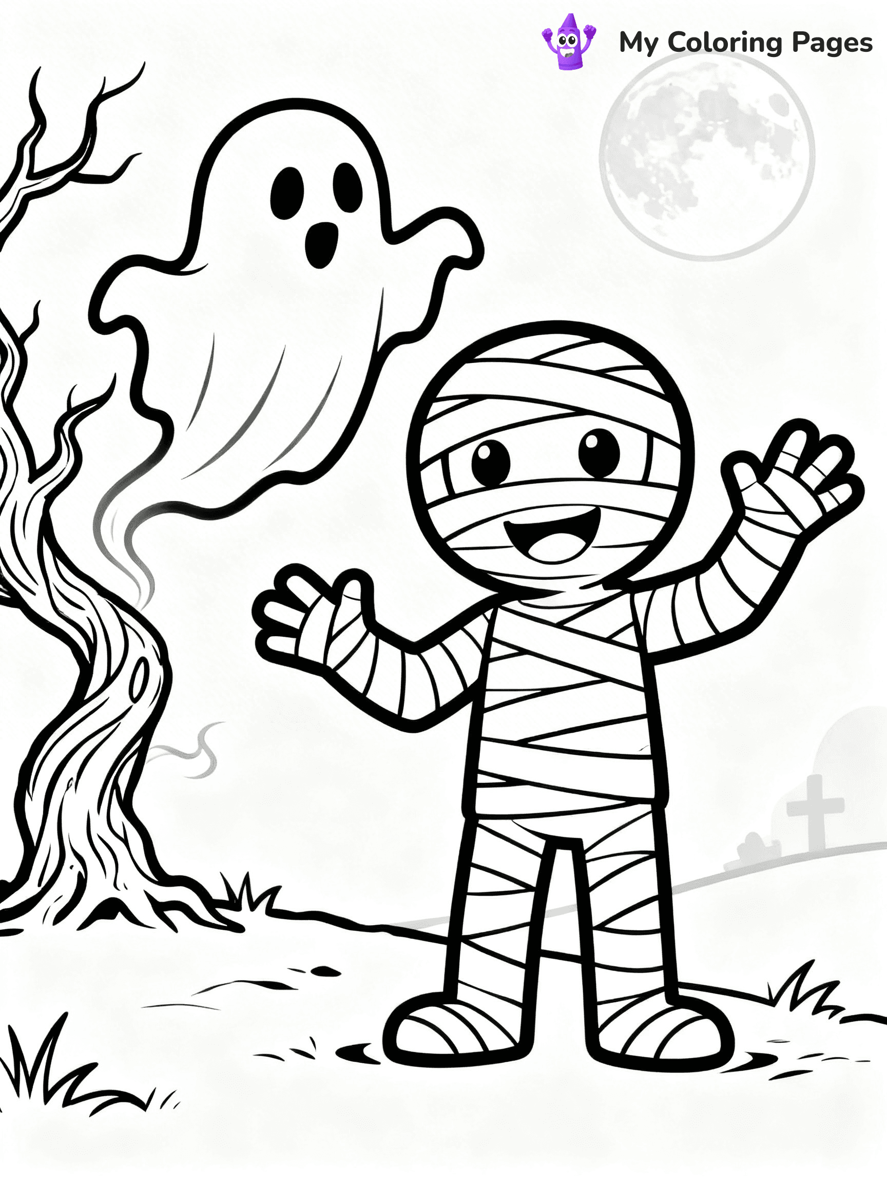 Mummy Coloring Pages - 22