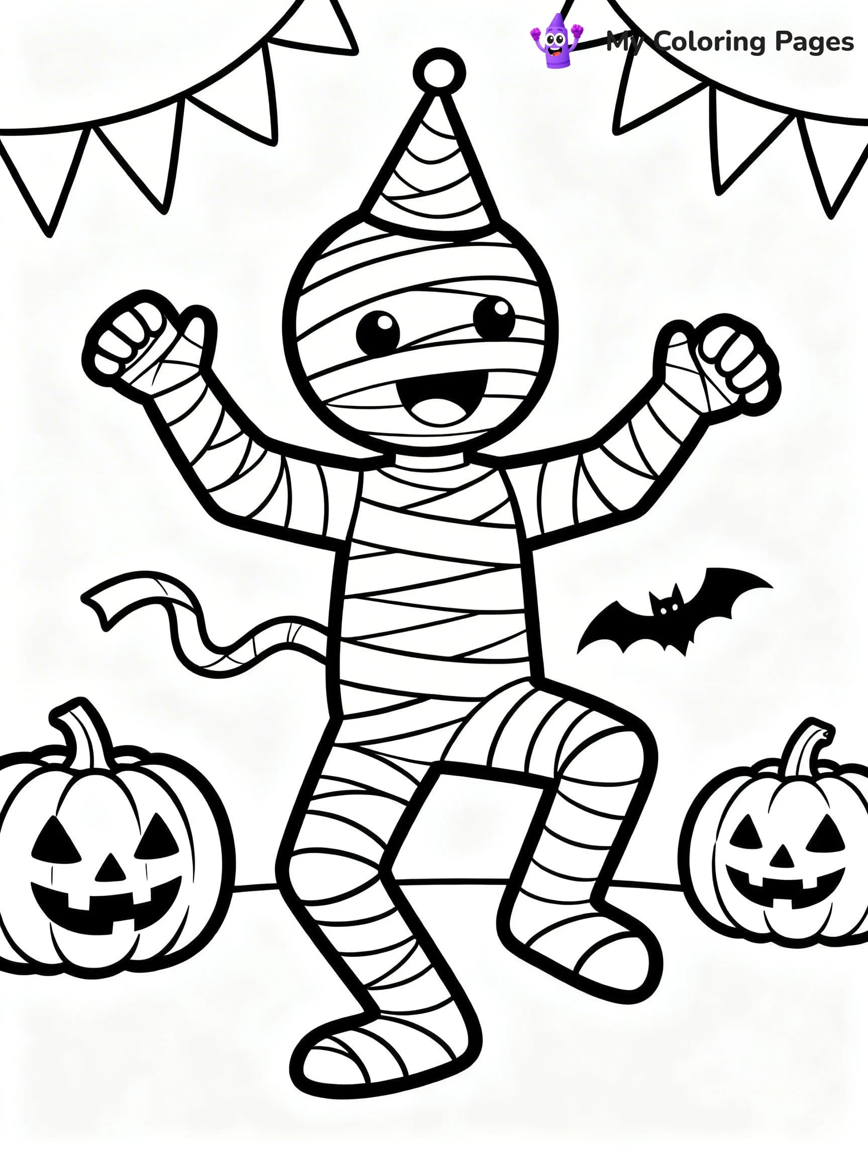 Mummy Coloring Pages - 20