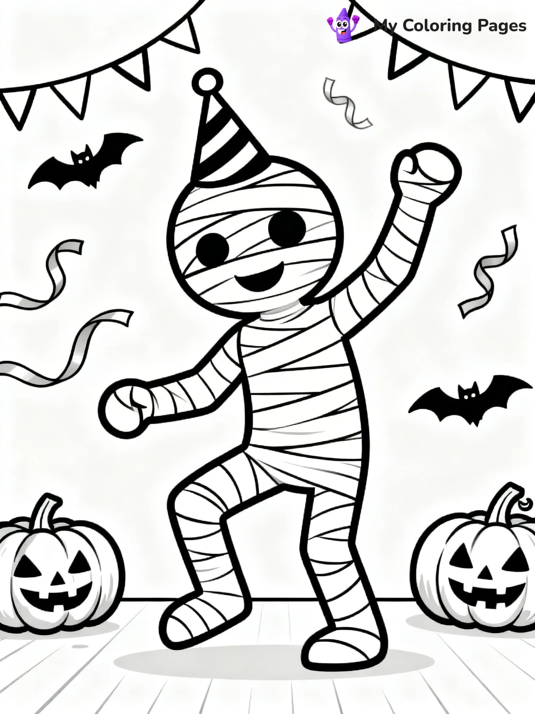 Mummy Coloring Pages - 19