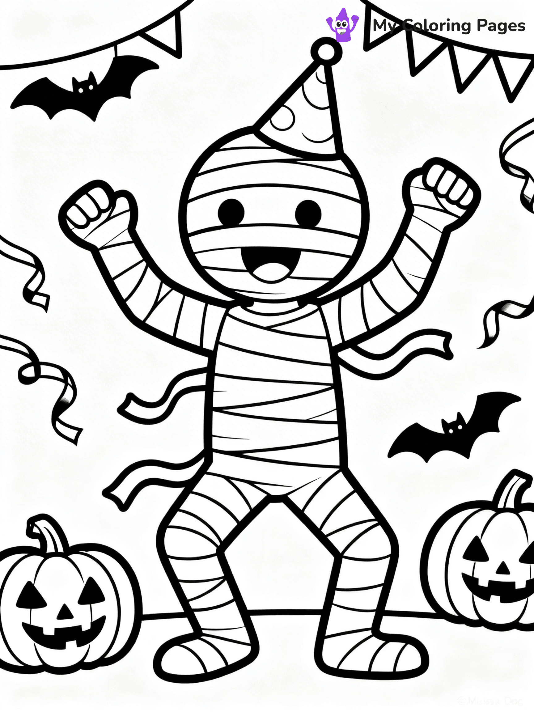 Mummy Coloring Pages - 18