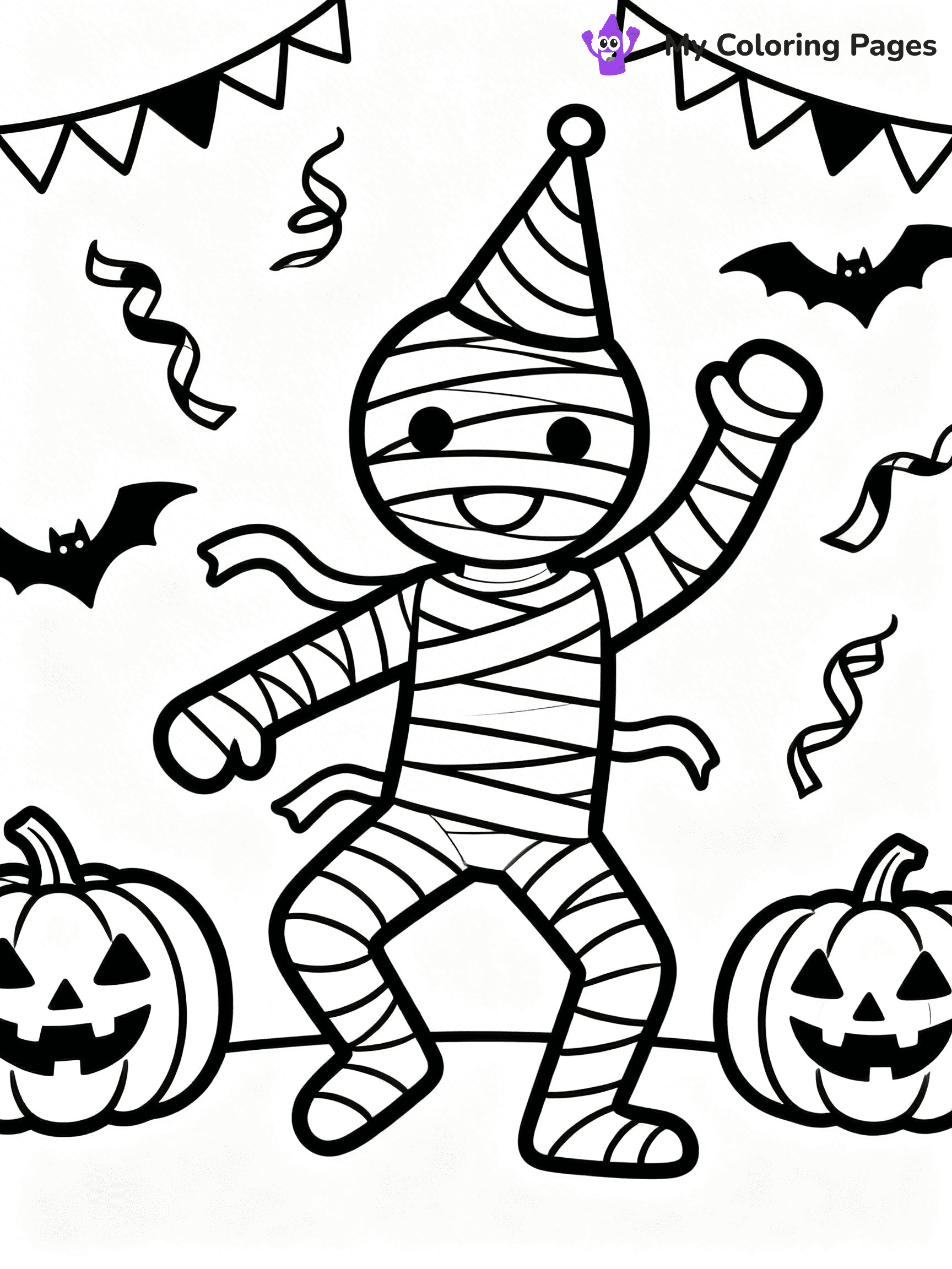 Mummy Coloring Pages - 17