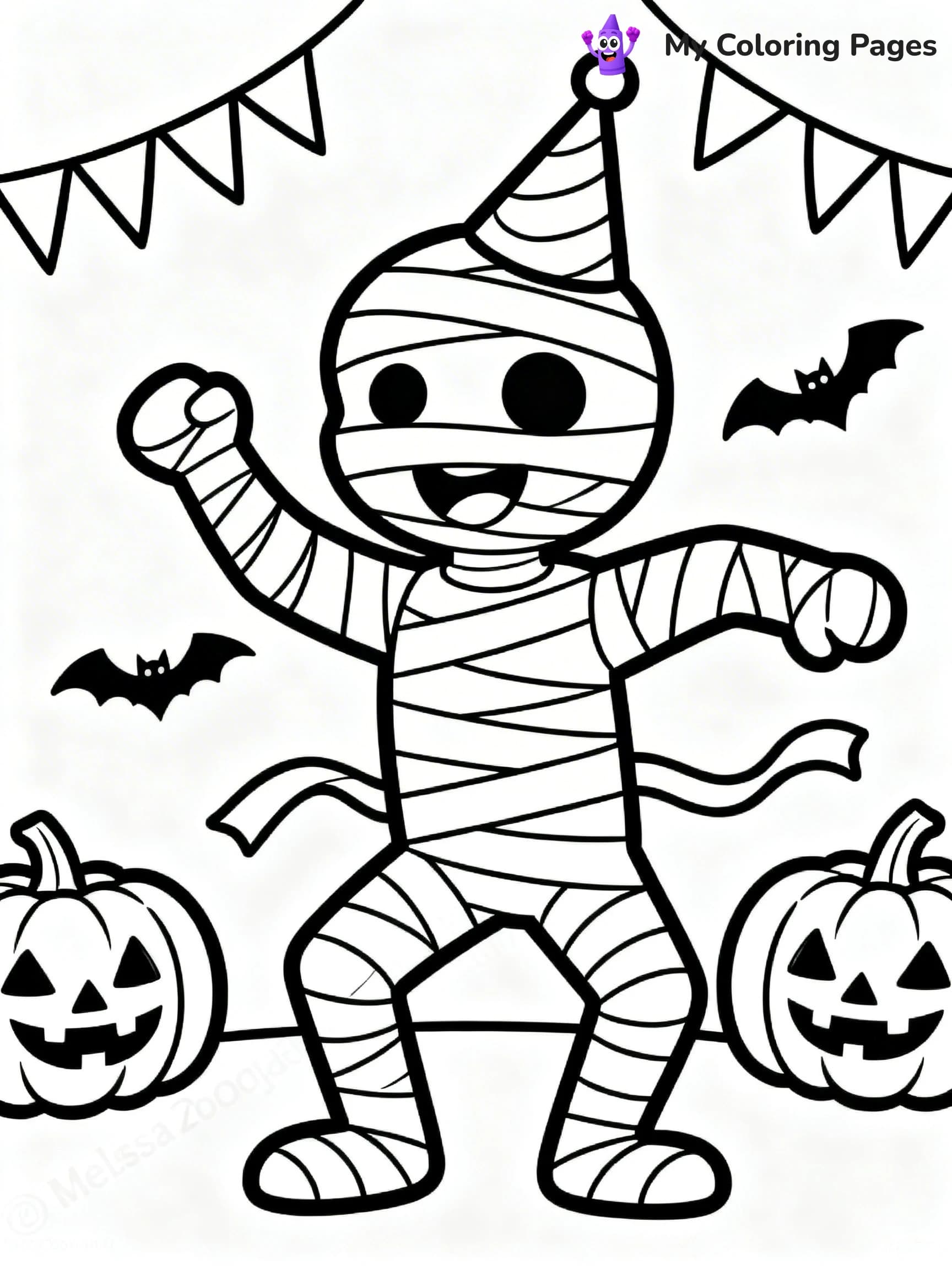 Mummy Coloring Pages - 16