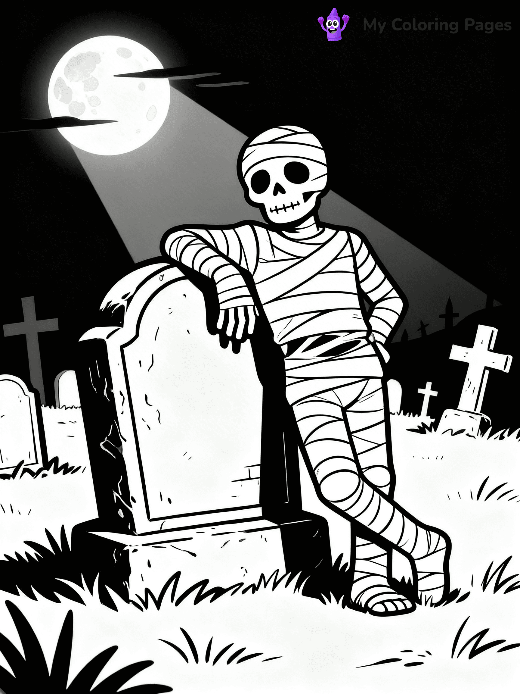 Mummy Coloring Pages - 14