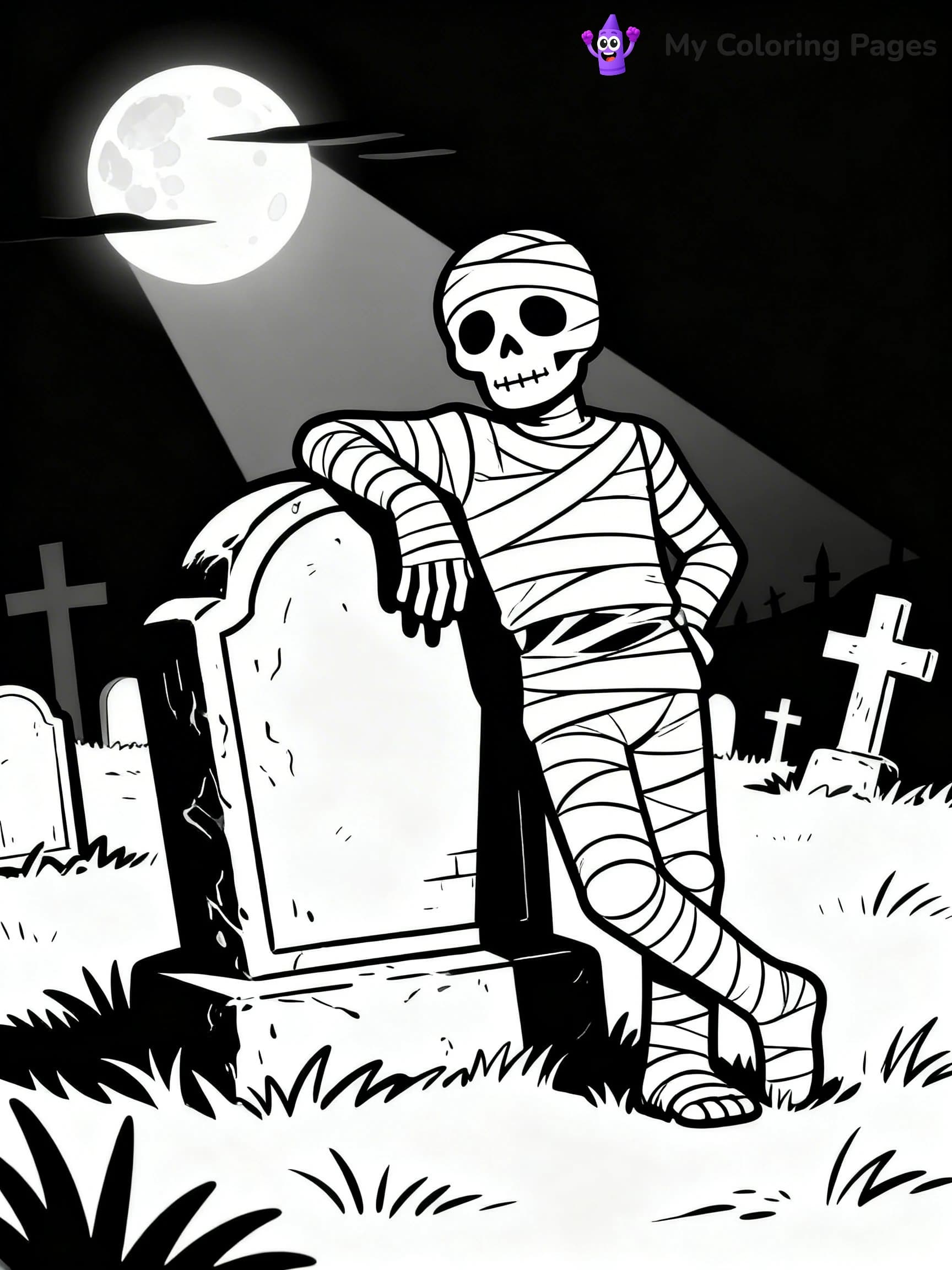 Mummy Coloring Pages - 14