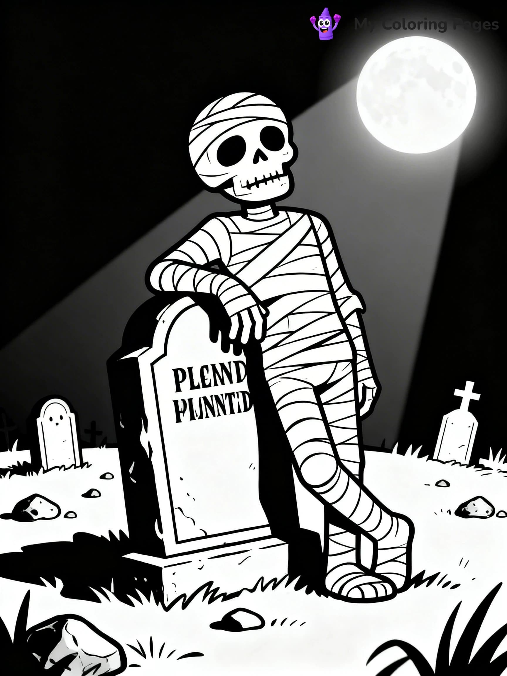 Mummy Coloring Pages - 13