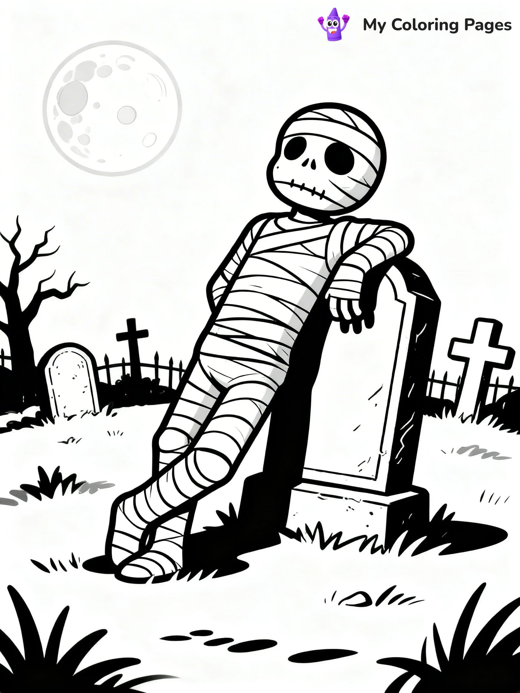 Mummy Coloring Pages - 11