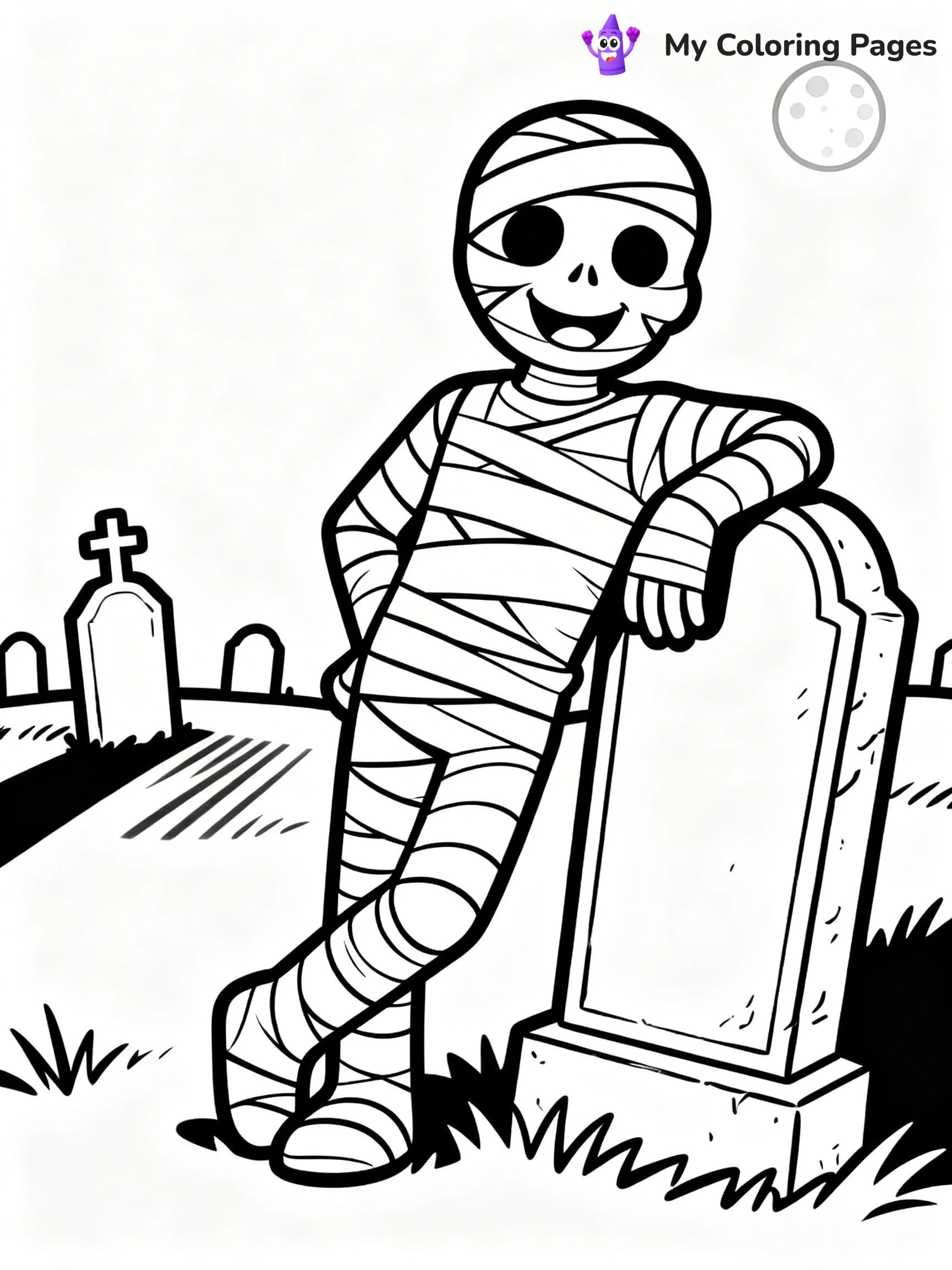 Mummy Coloring Pages - 8