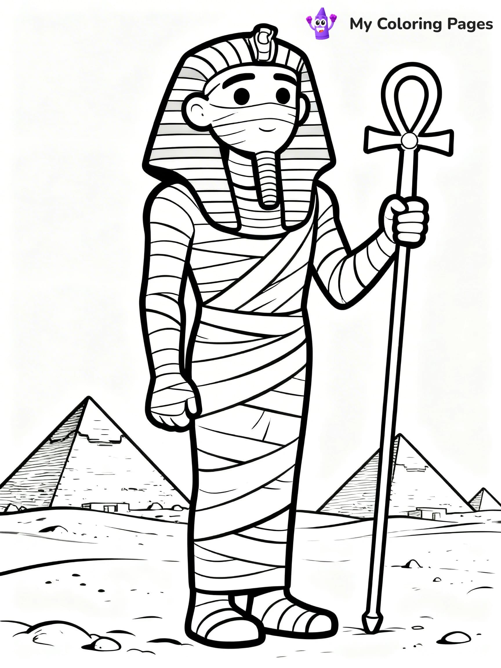 Mummy Coloring Pages - 7