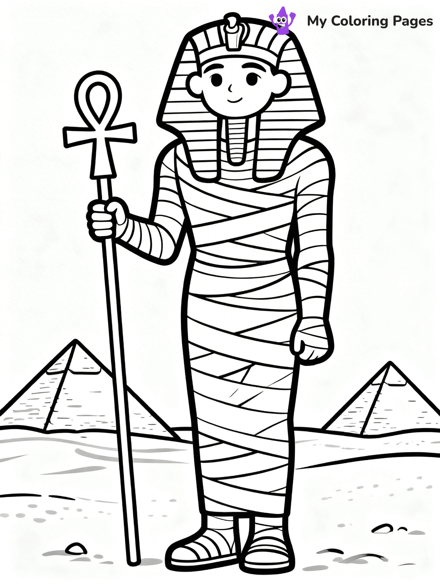 Mummy Coloring Pages - 5