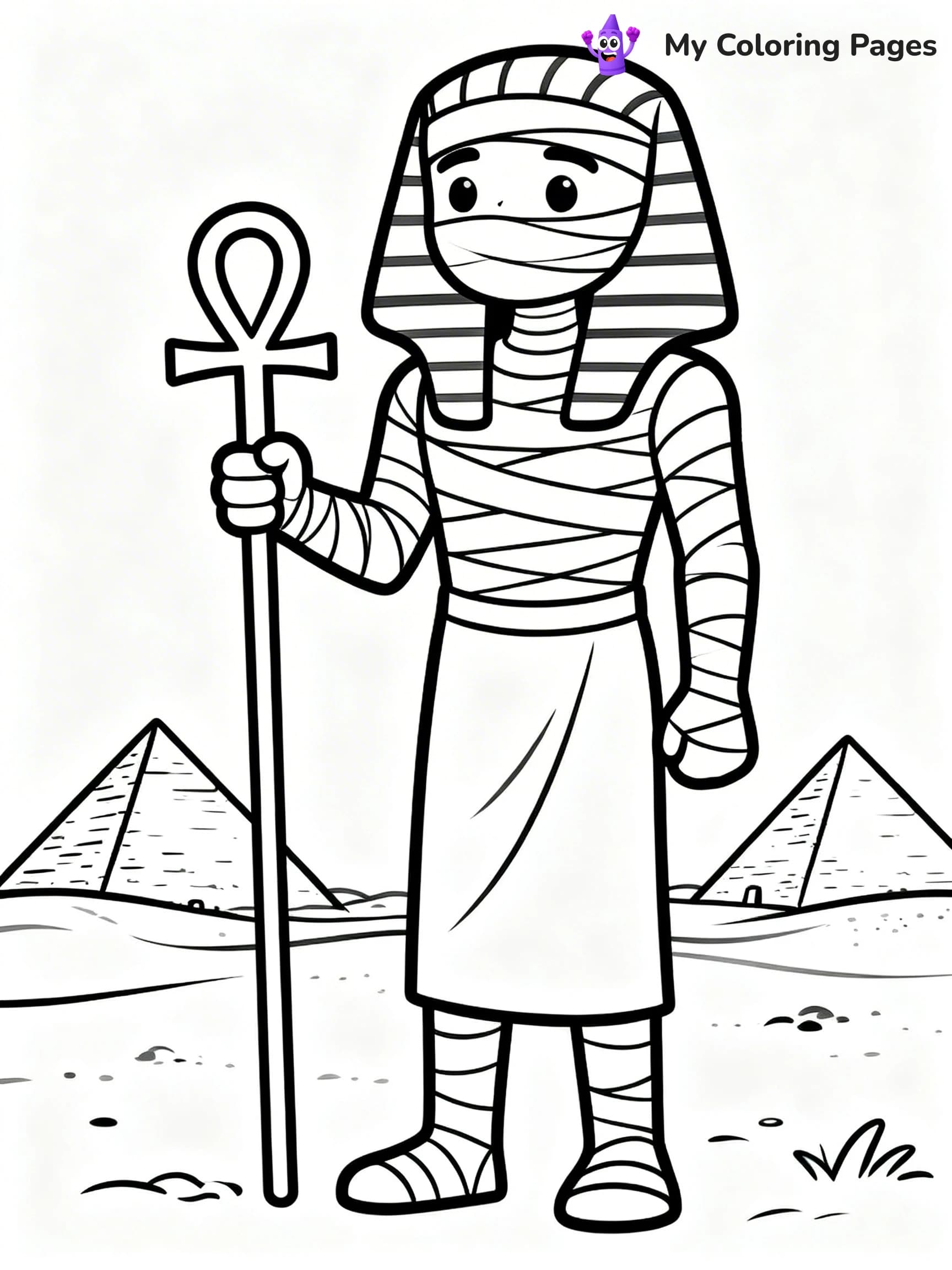 Mummy Coloring Pages - 4