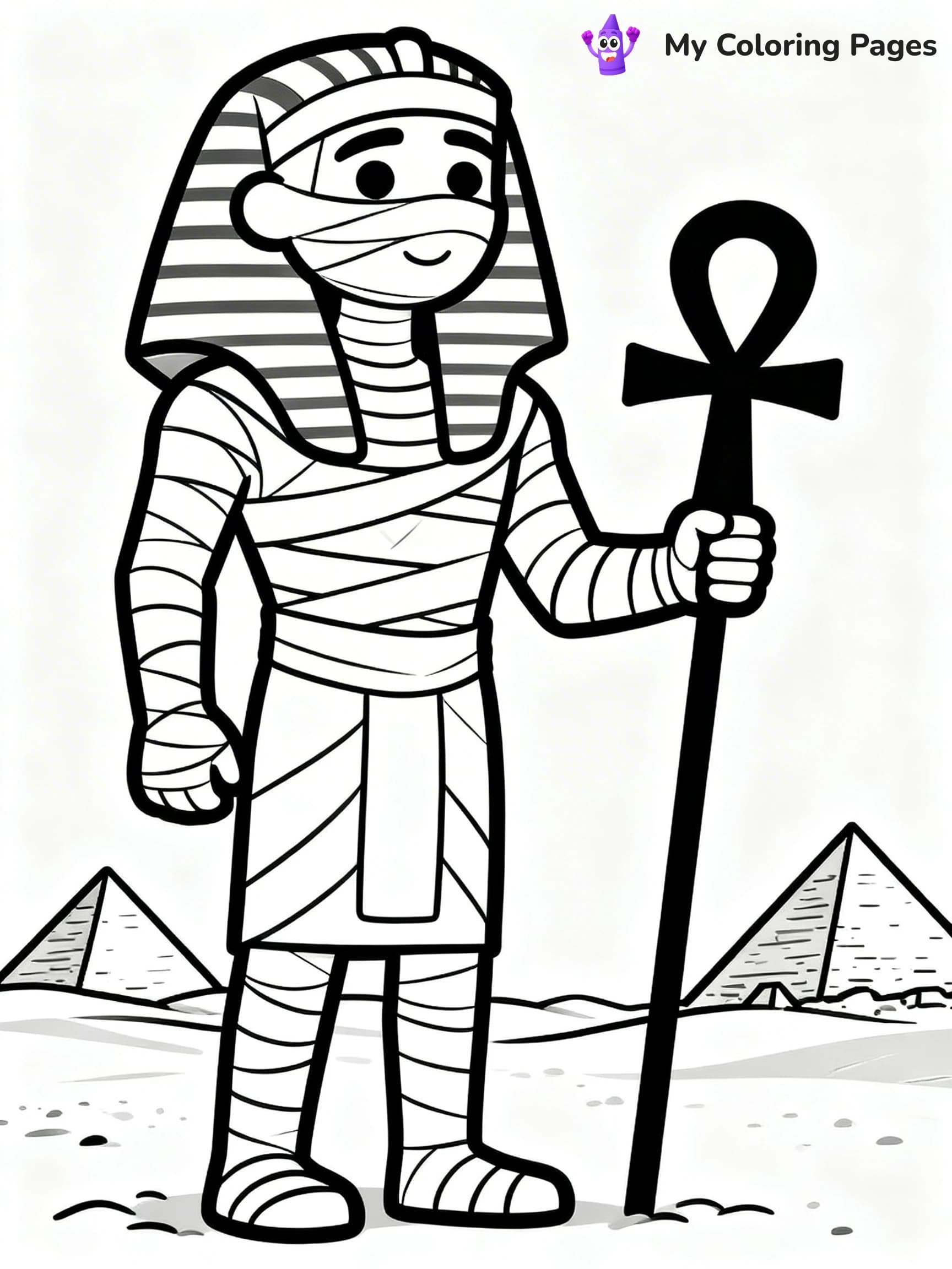 Mummy Coloring Pages - 3