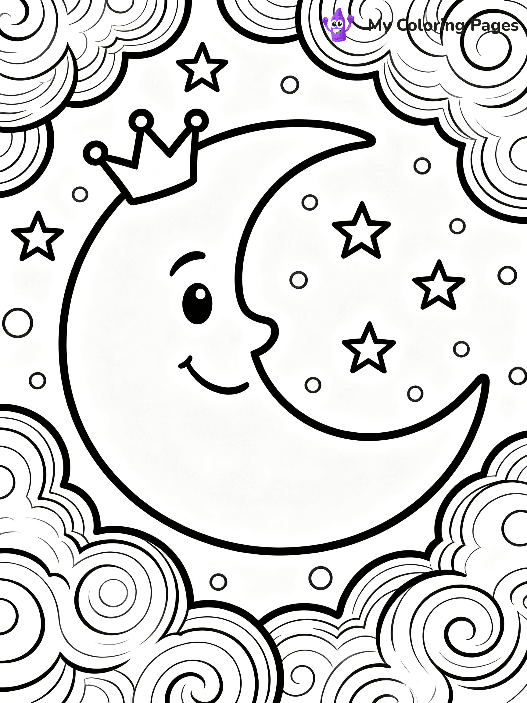 Moon Coloring Pages - 29
