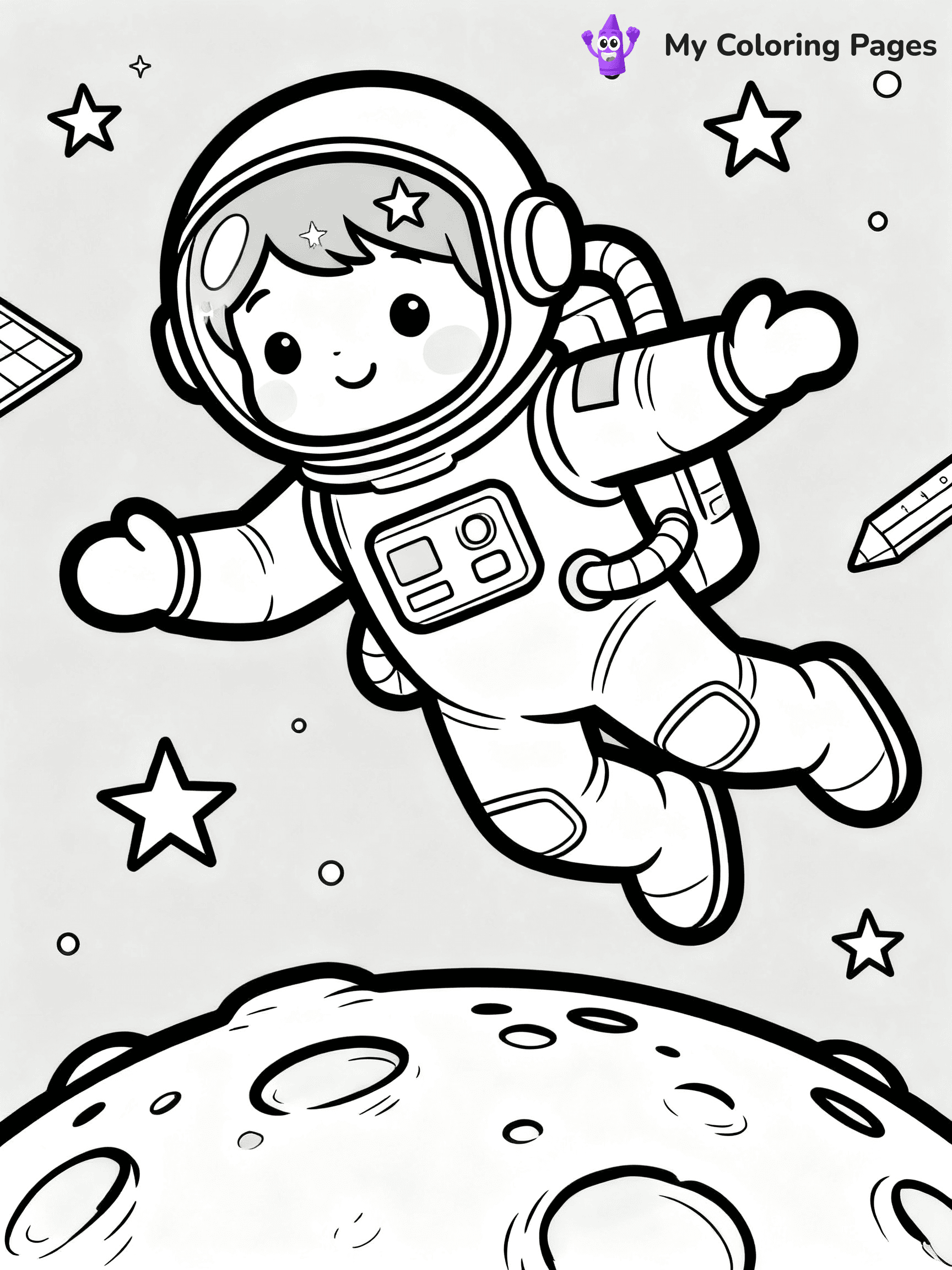 Moon Coloring Pages - 27