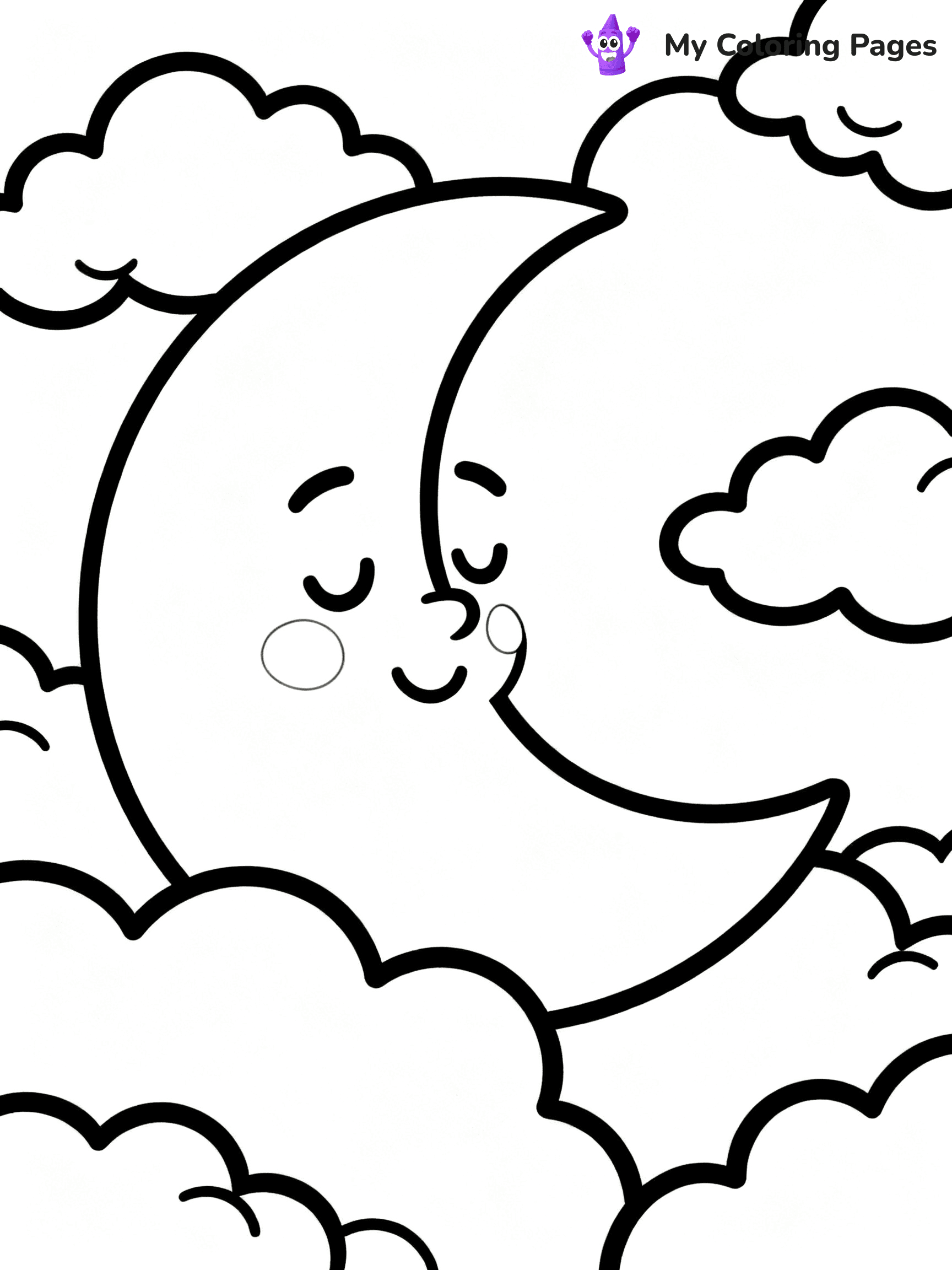 Moon Coloring Pages - 14