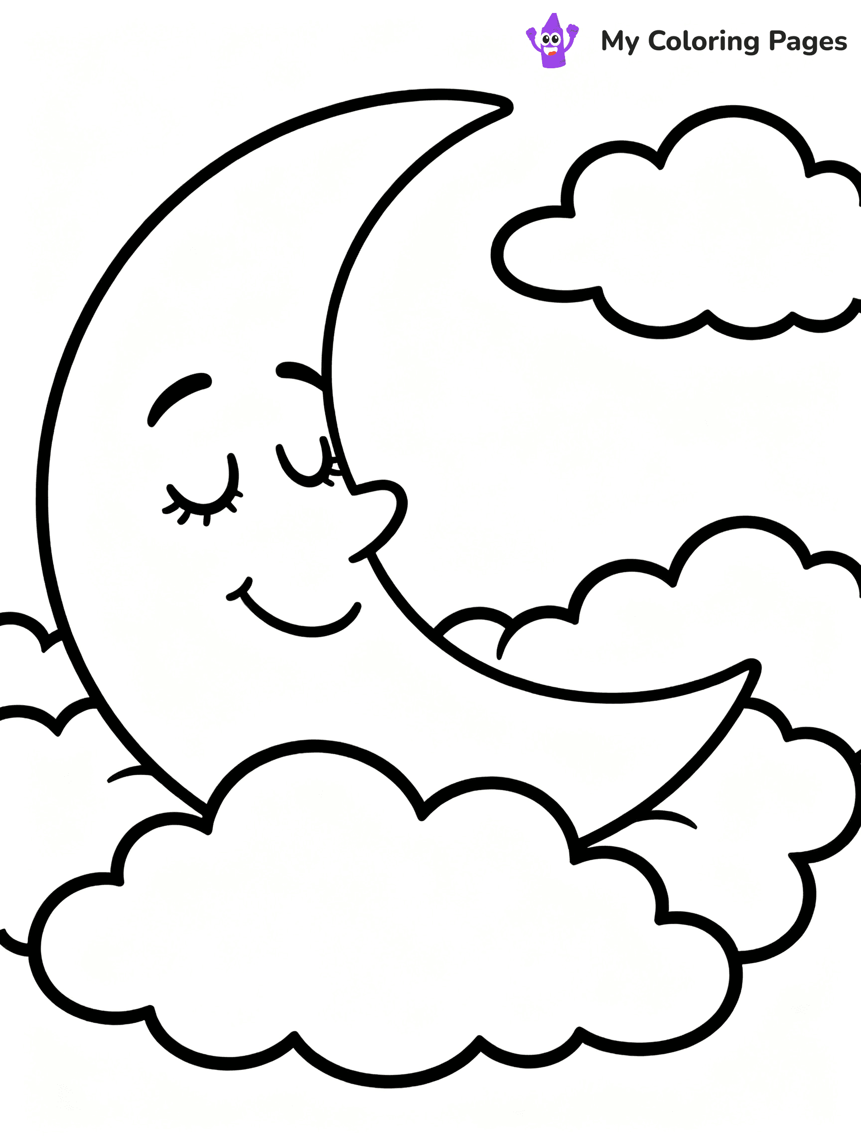 Moon Coloring Pages - 10
