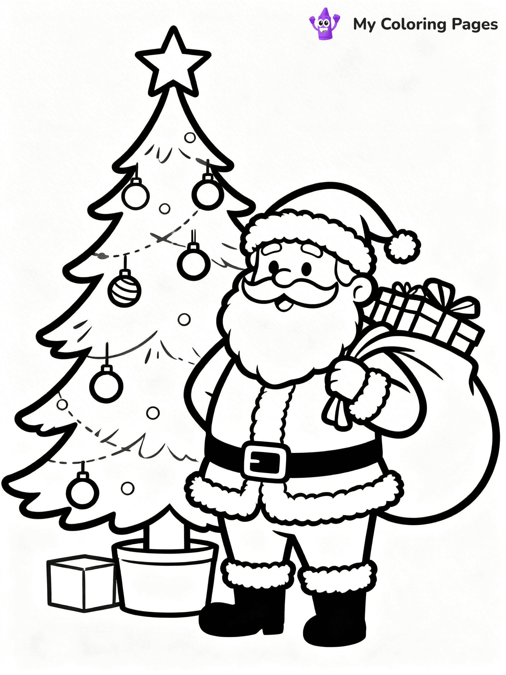Detailed Christmas Coloring Pages - 57