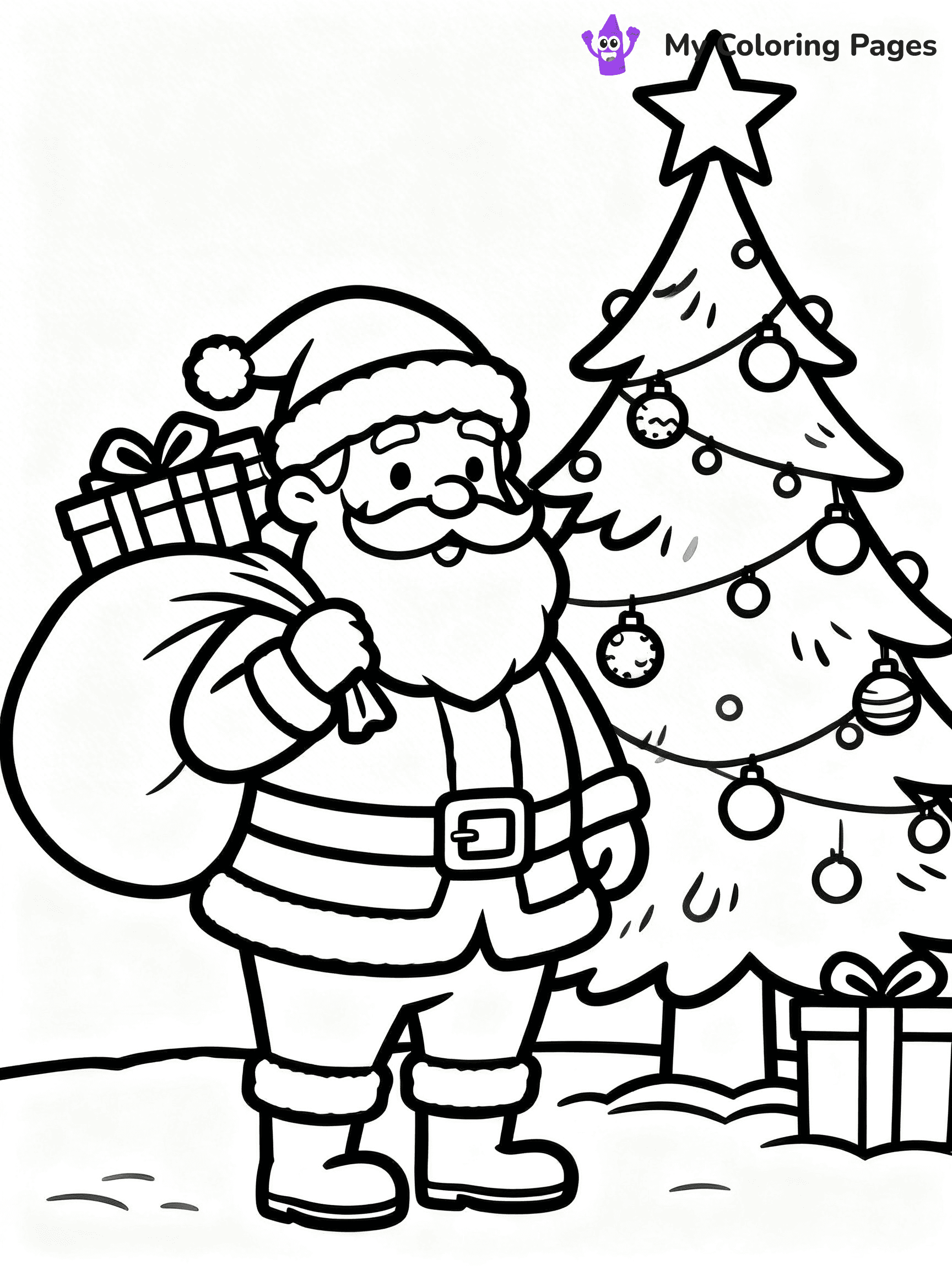 Detailed Christmas Coloring Pages - 55