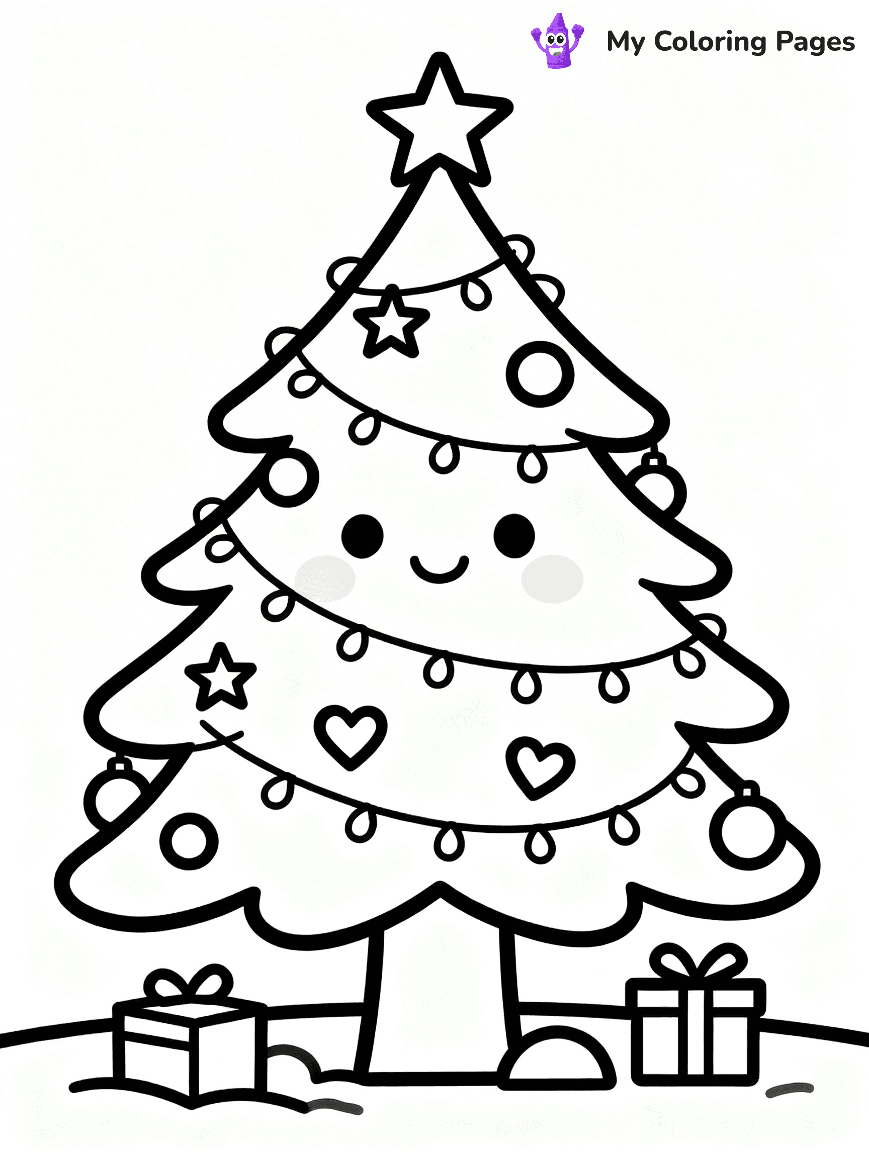 Detailed Christmas Coloring Pages - 53