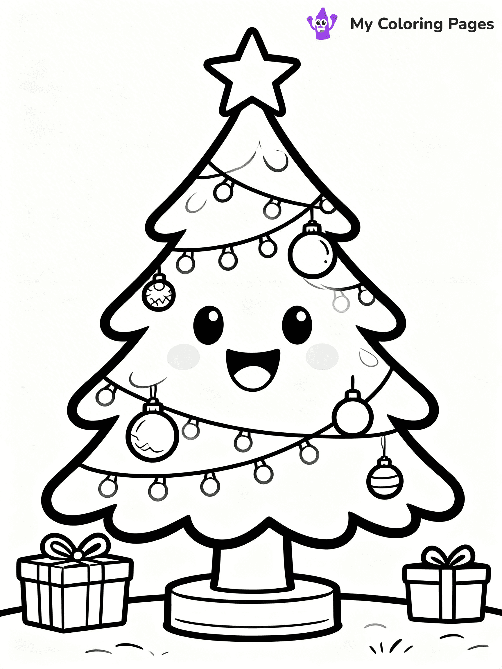 Detailed Christmas Coloring Pages - 49