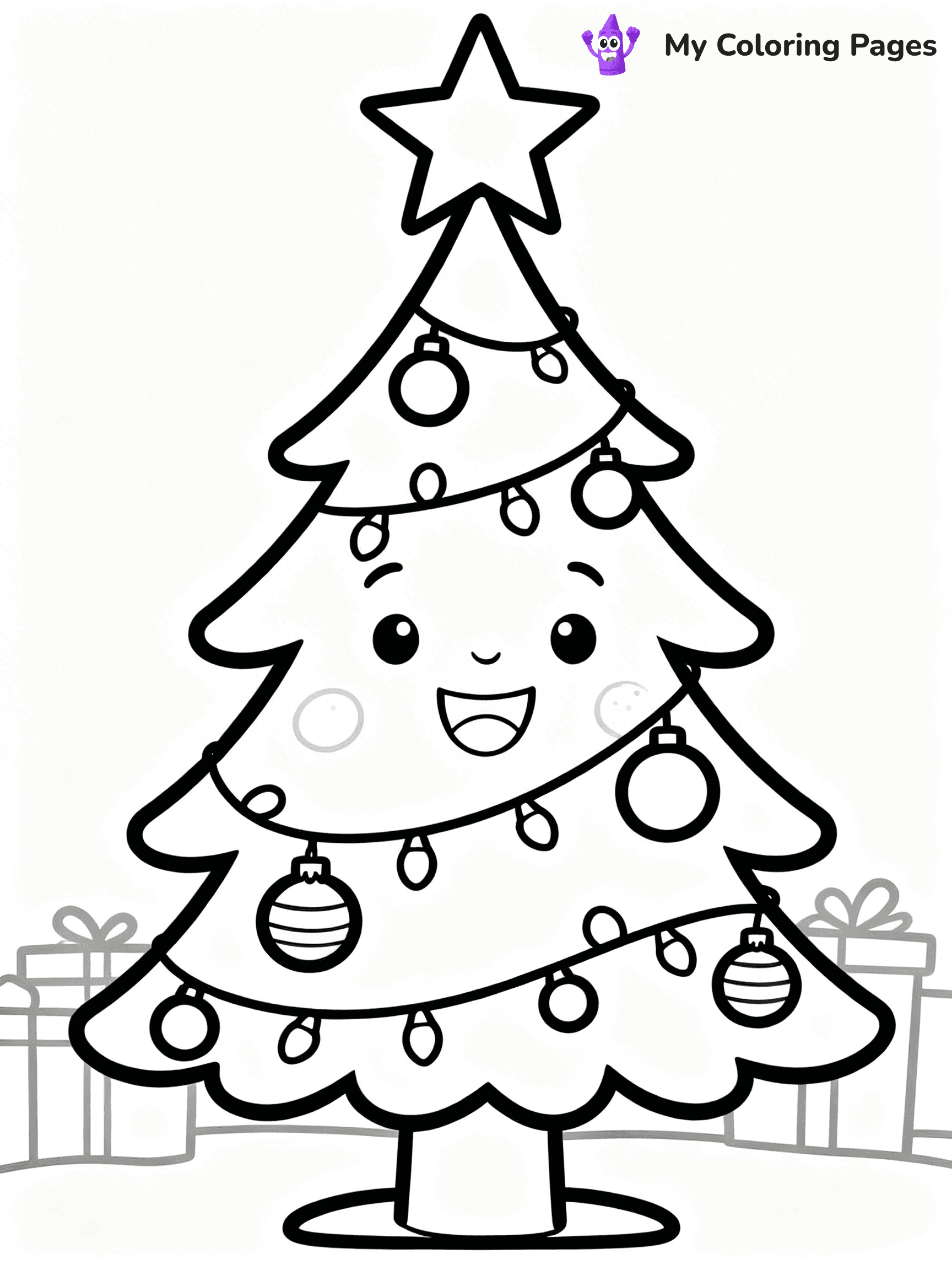 Detailed Christmas Coloring Pages - 48