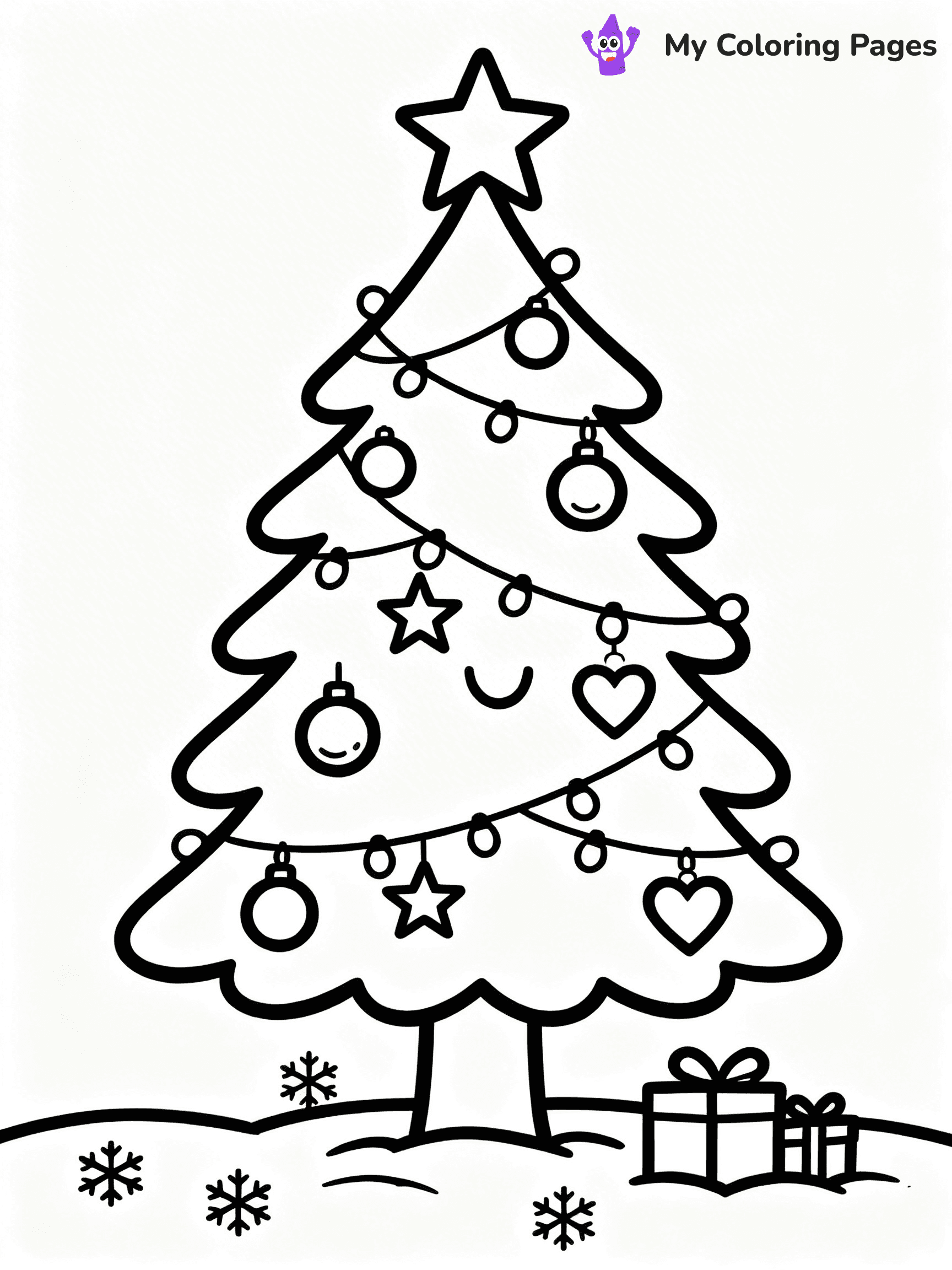 Detailed Christmas Coloring Pages - 47
