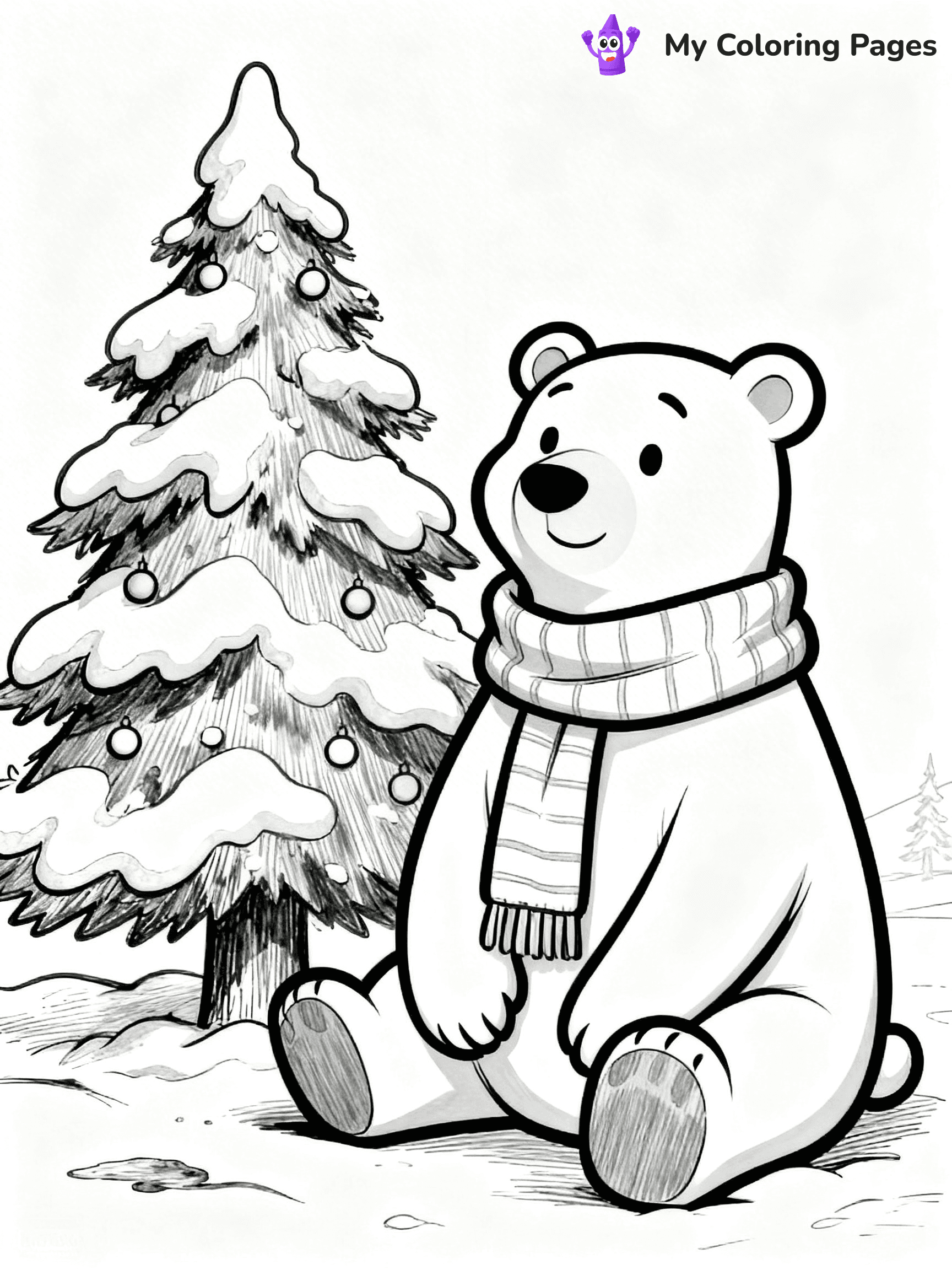 Detailed Christmas Coloring Pages - 42