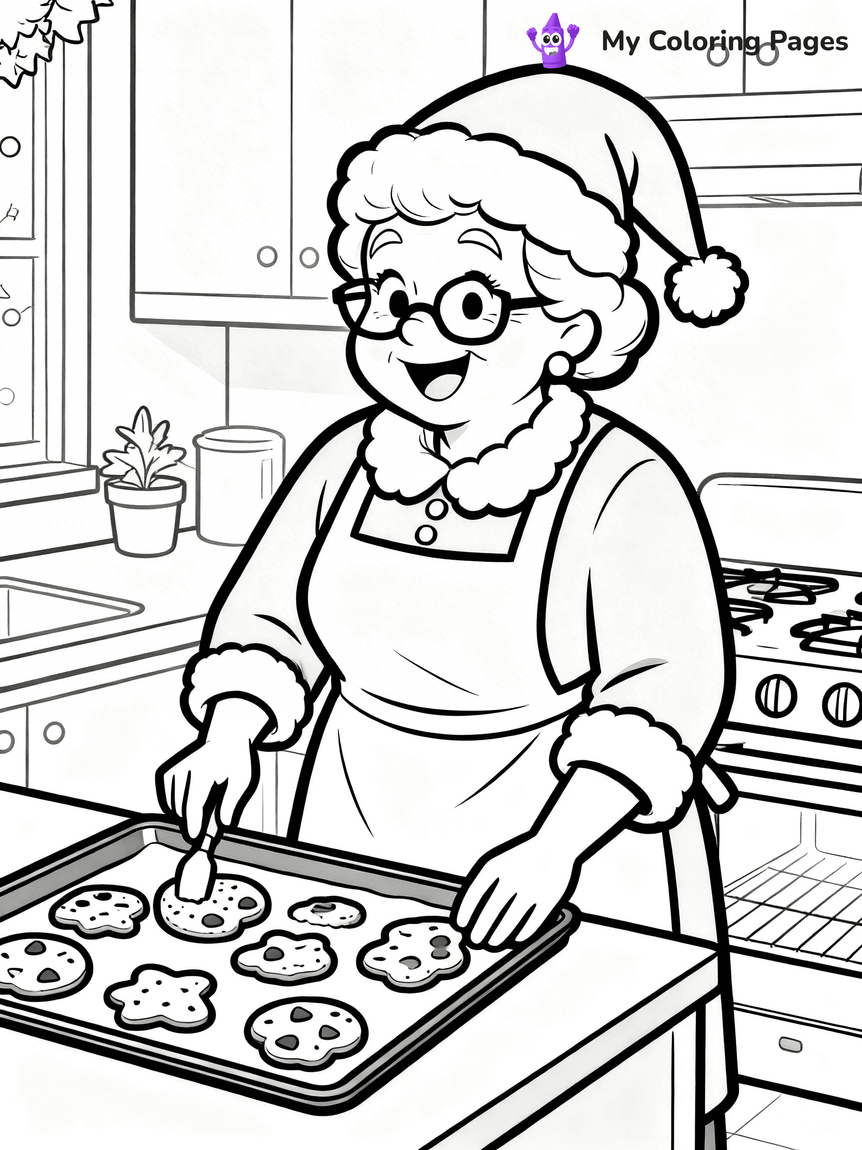 Detailed Christmas Coloring Pages - 13