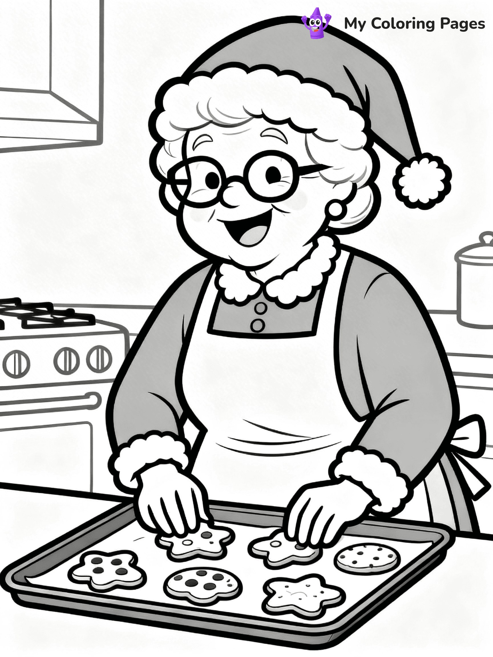 Detailed Christmas Coloring Pages - 12