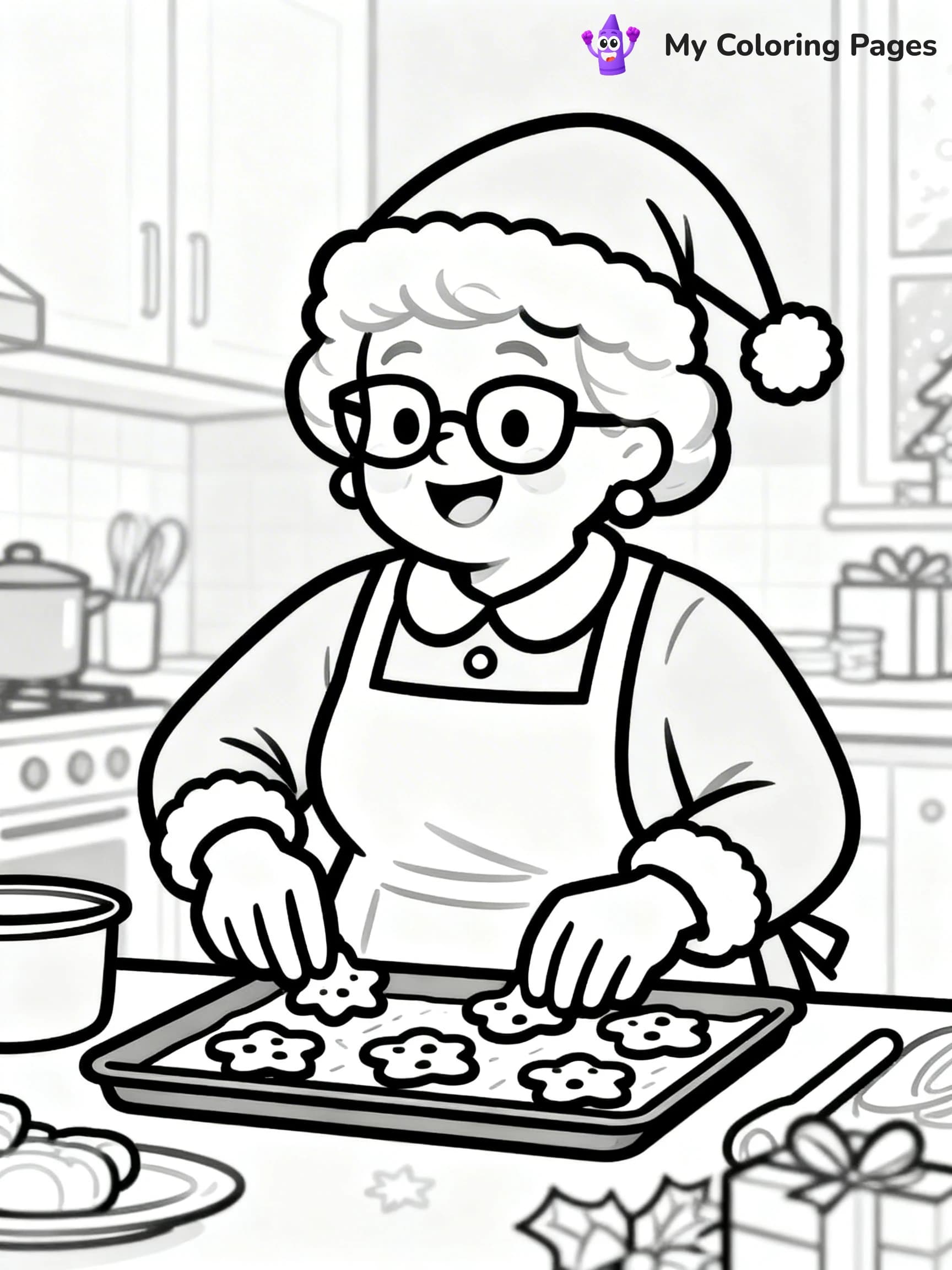 Detailed Christmas Coloring Pages - 10