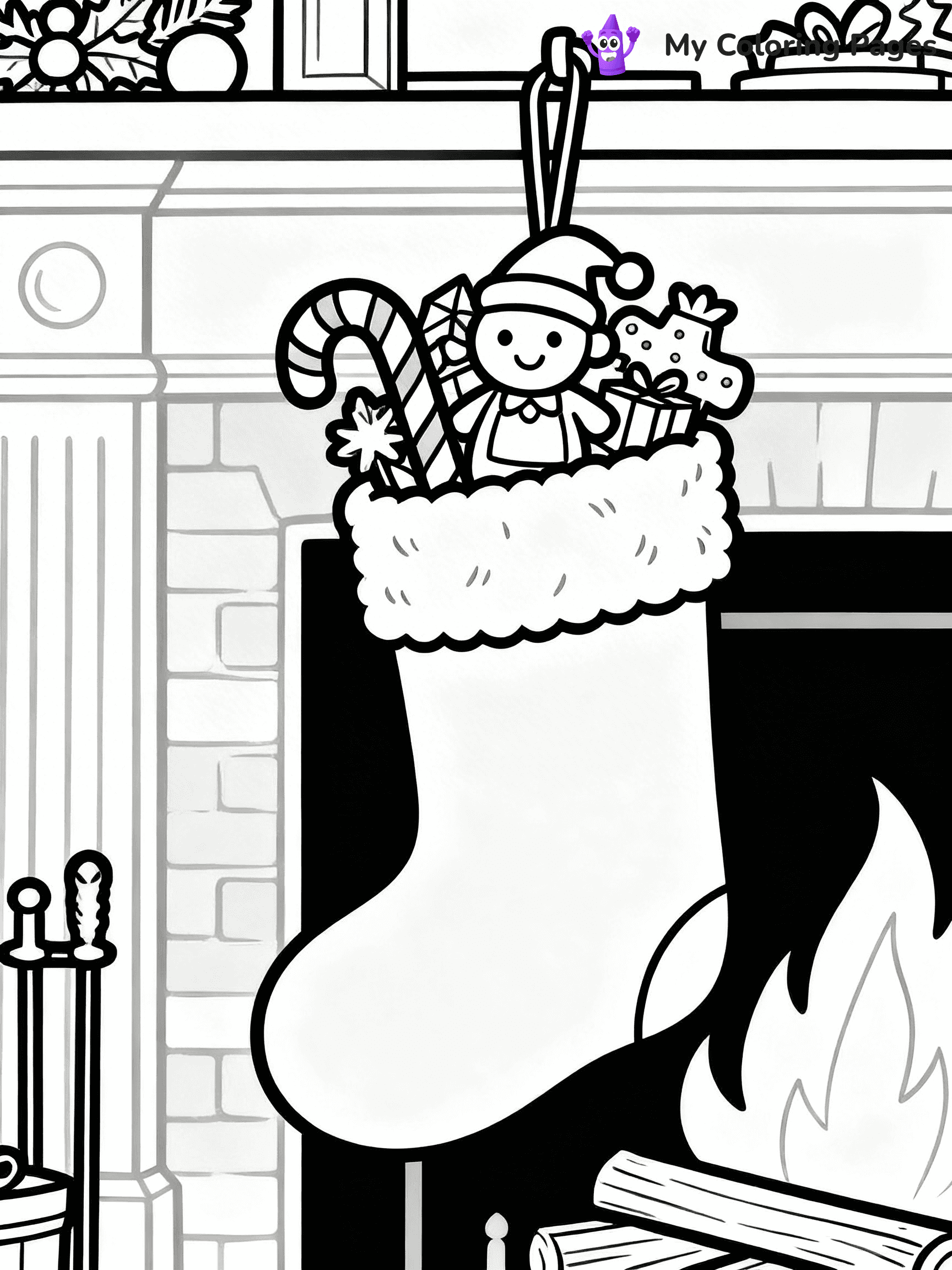 Detailed Christmas Coloring Pages - 9