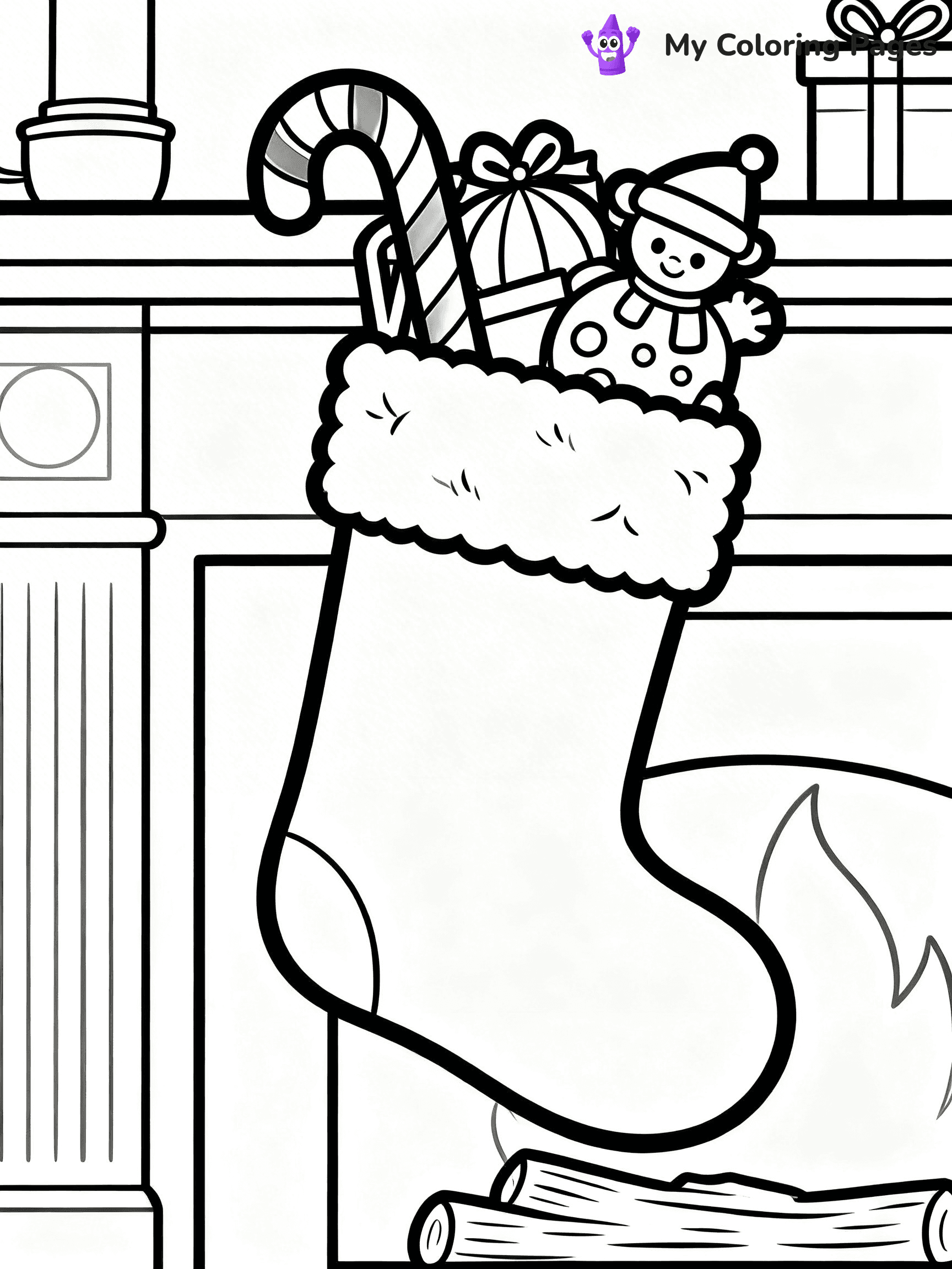 Detailed Christmas Coloring Pages - 8