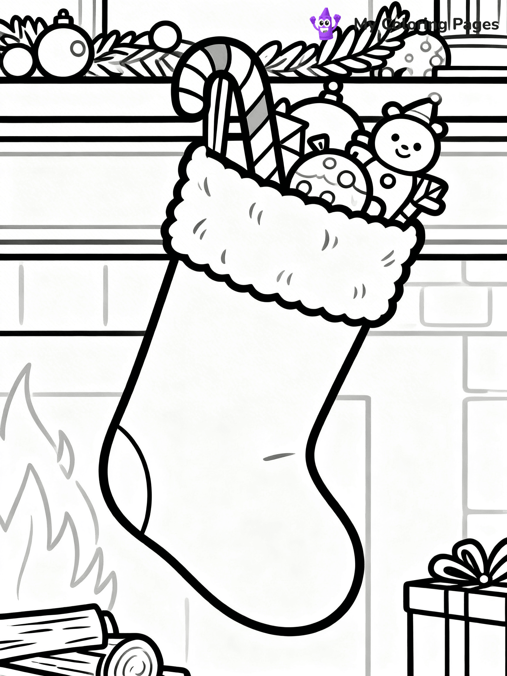Detailed Christmas Coloring Pages - 7