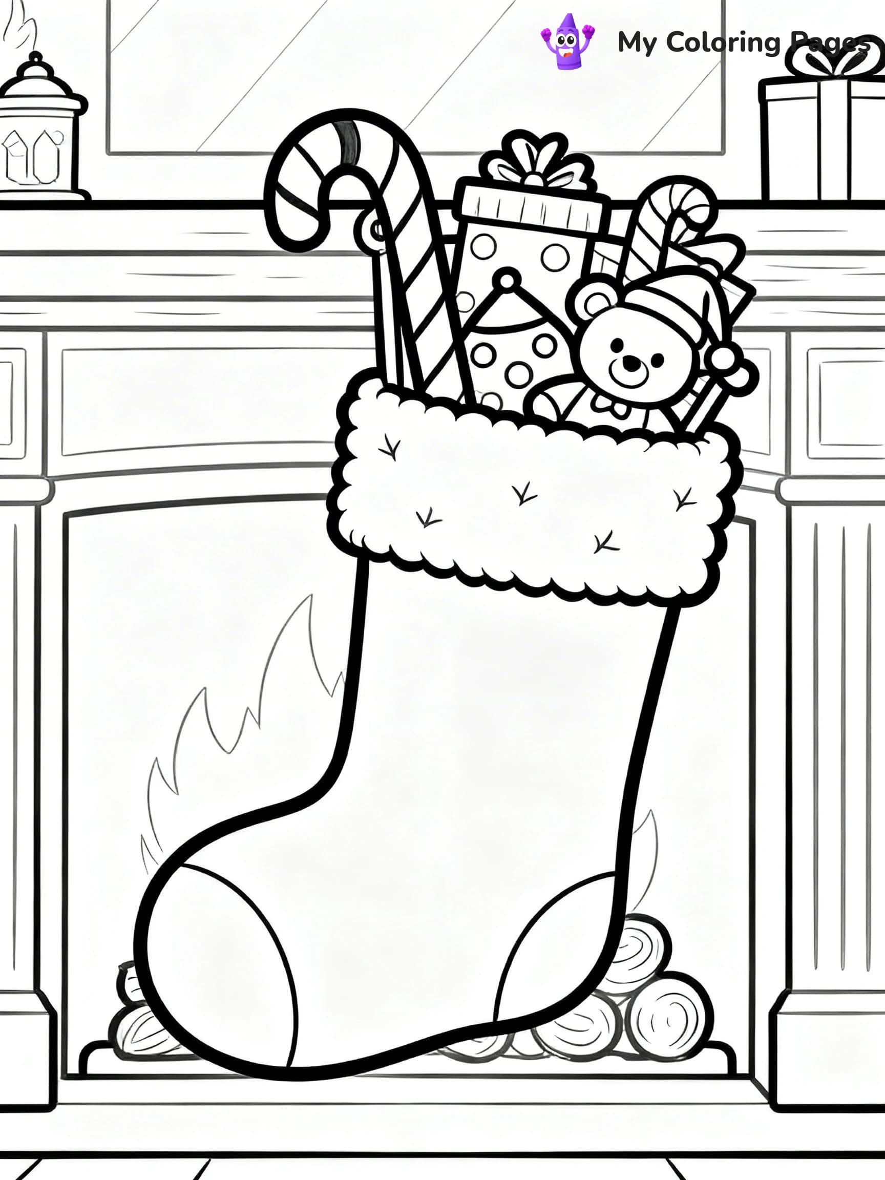 Detailed Christmas Coloring Pages - 6
