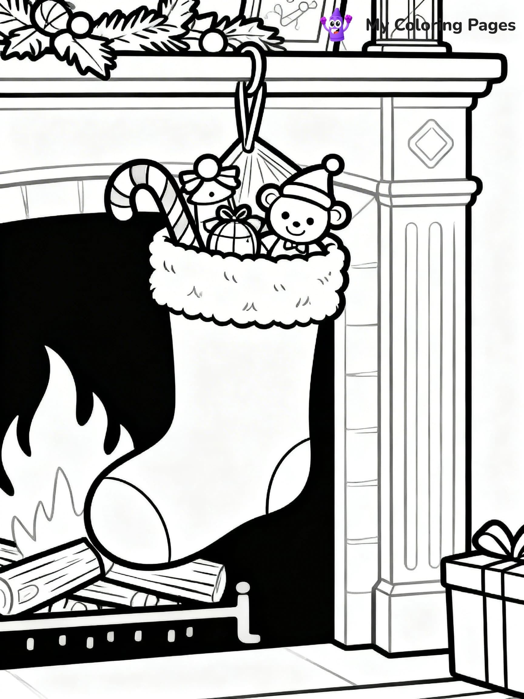 Detailed Christmas Coloring Pages - 4