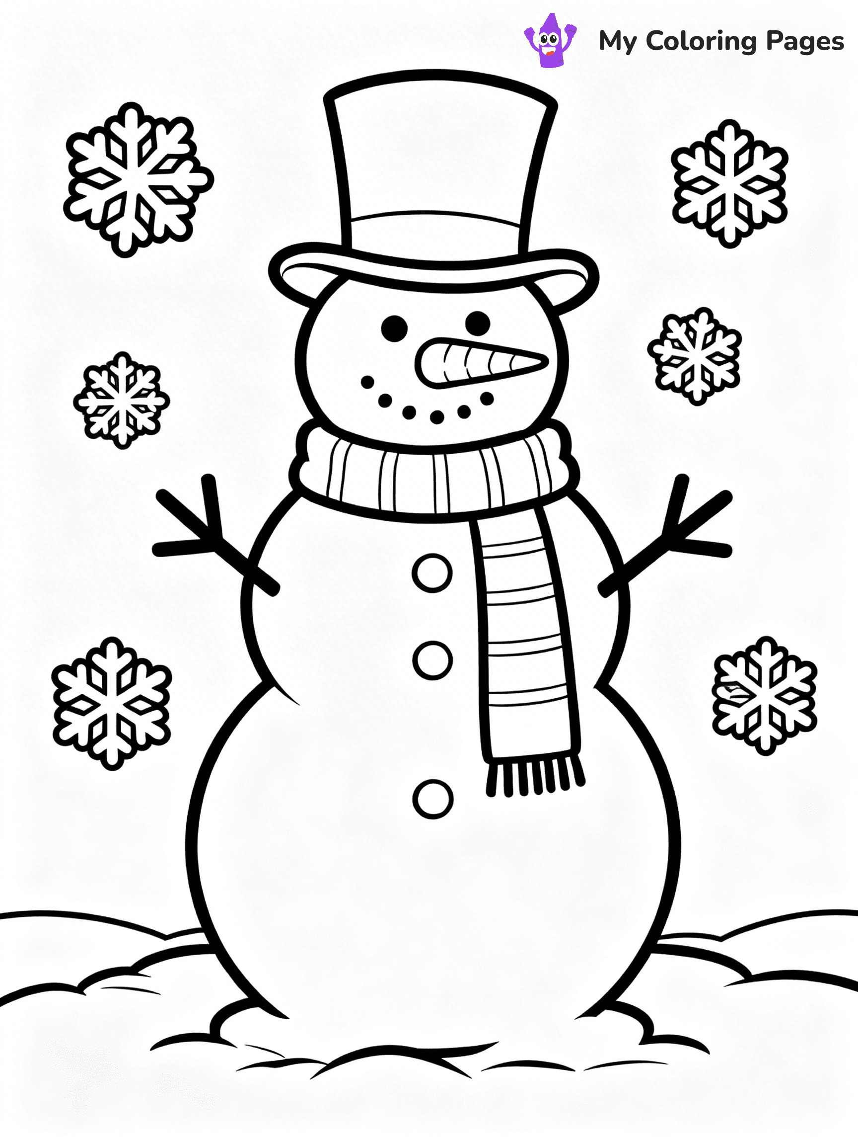 Detailed Christmas Coloring Pages - 1