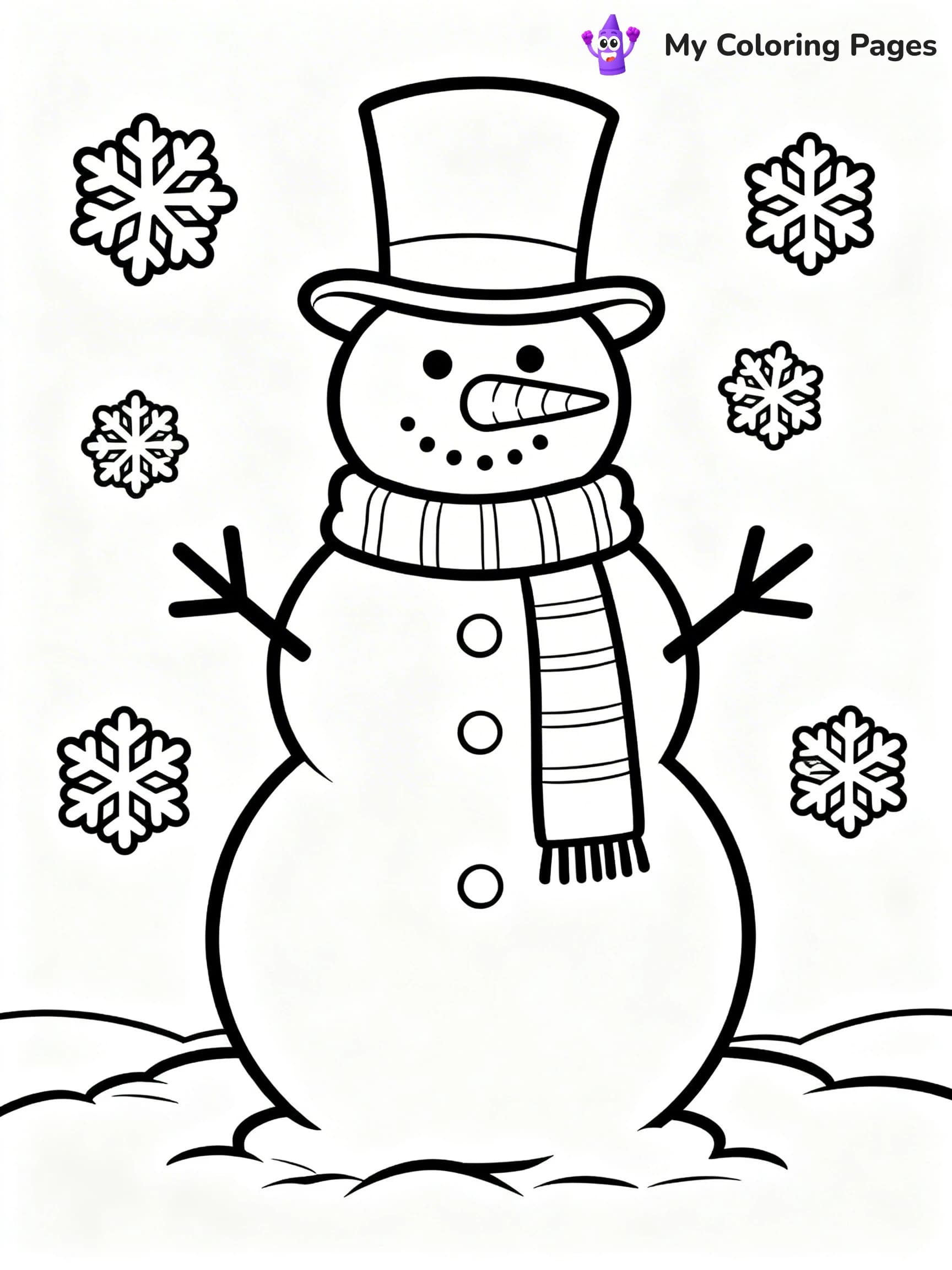 Detailed Christmas Coloring Pages - 1