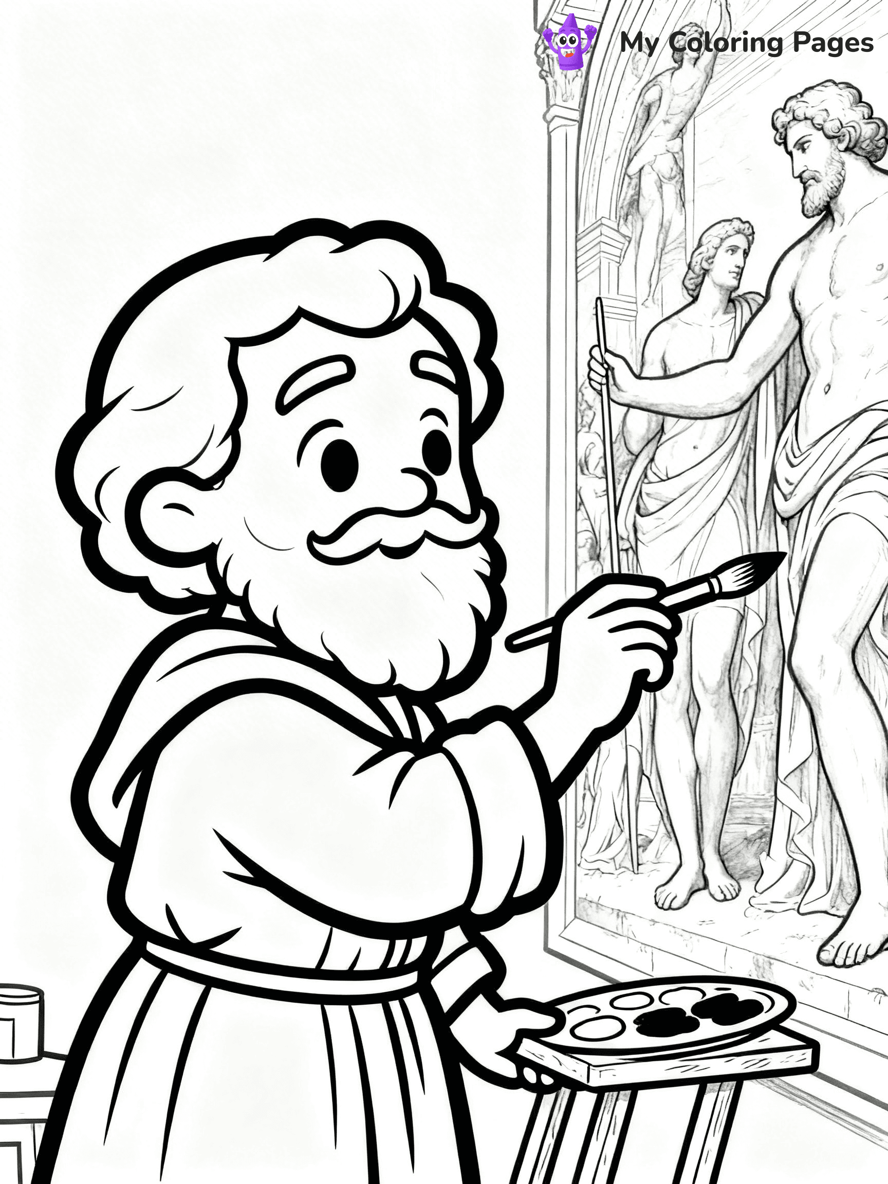 Michelangelo Coloring Pages - 5