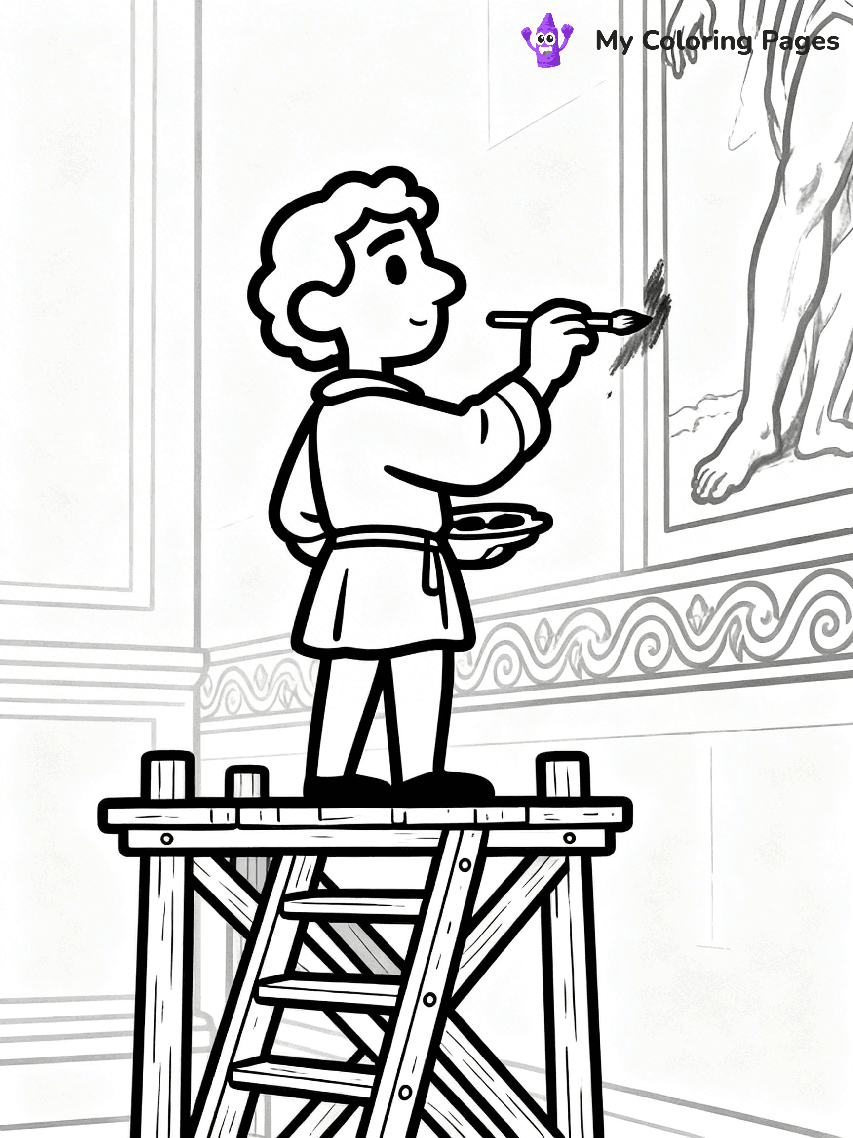 Michelangelo Coloring Pages - 4