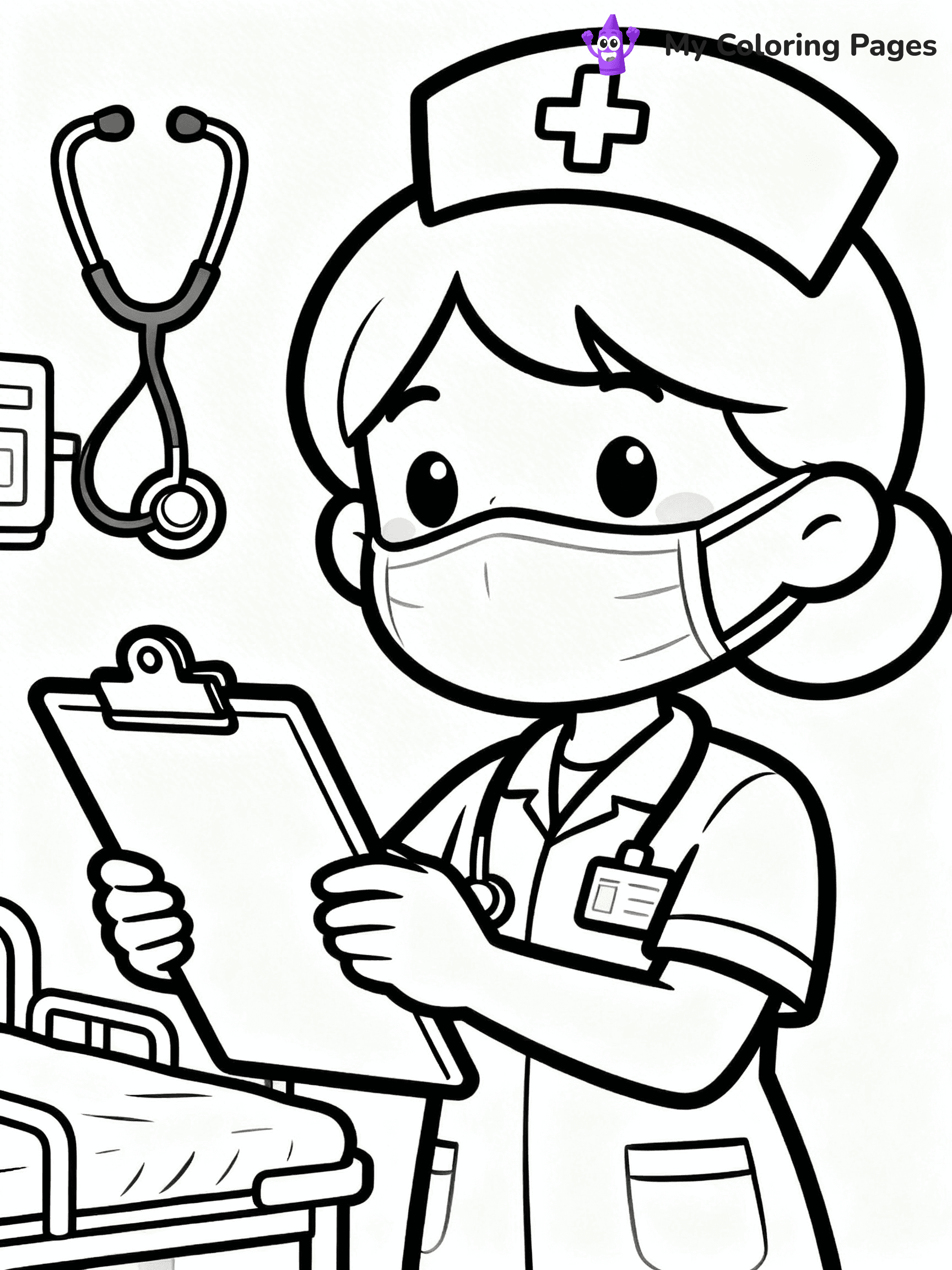 Nurse Coloring Pages - 19
